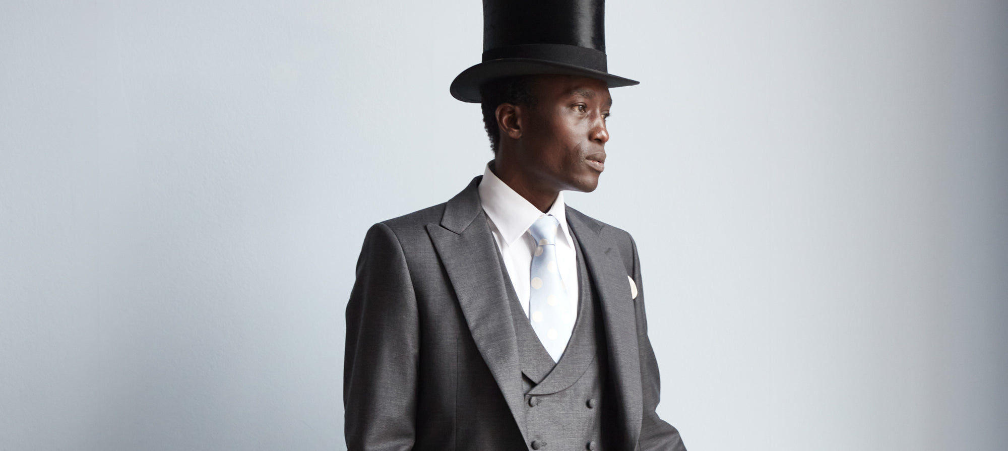 Navy or charcoal? Two options for a more modern morning suit