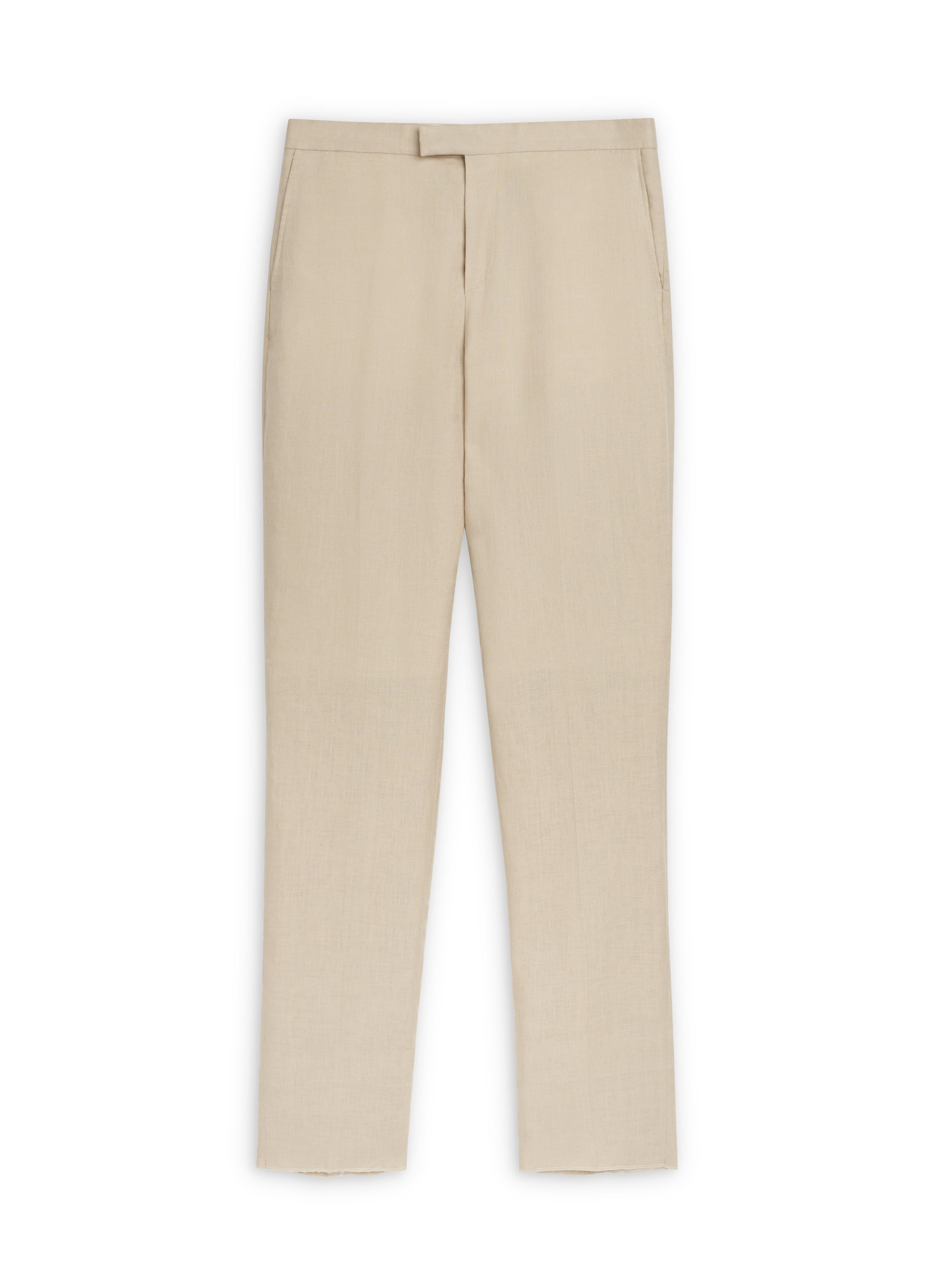 Beige Padworth Linen Dress Trouser