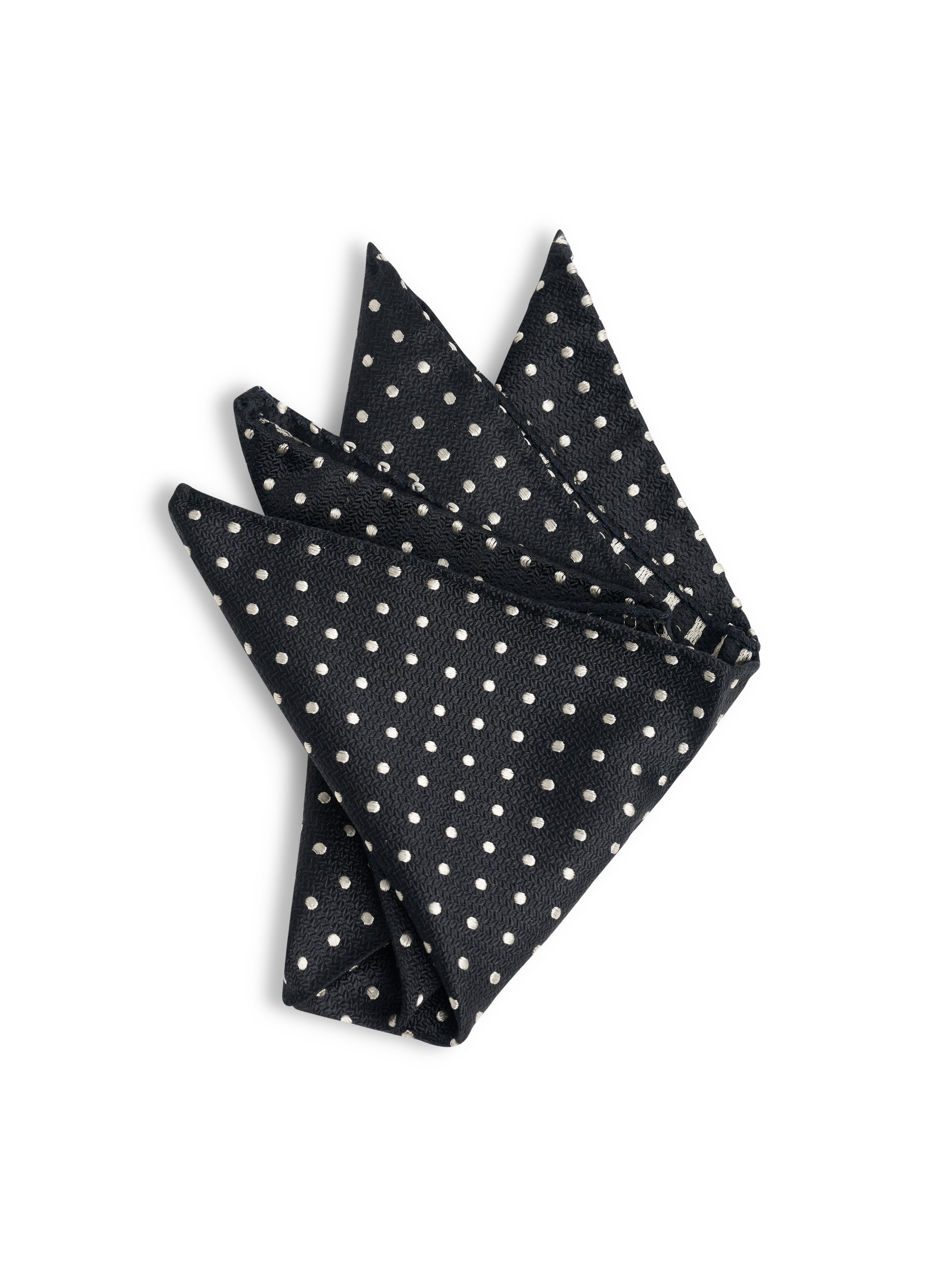 Black Pickwick Silk Pocket Square