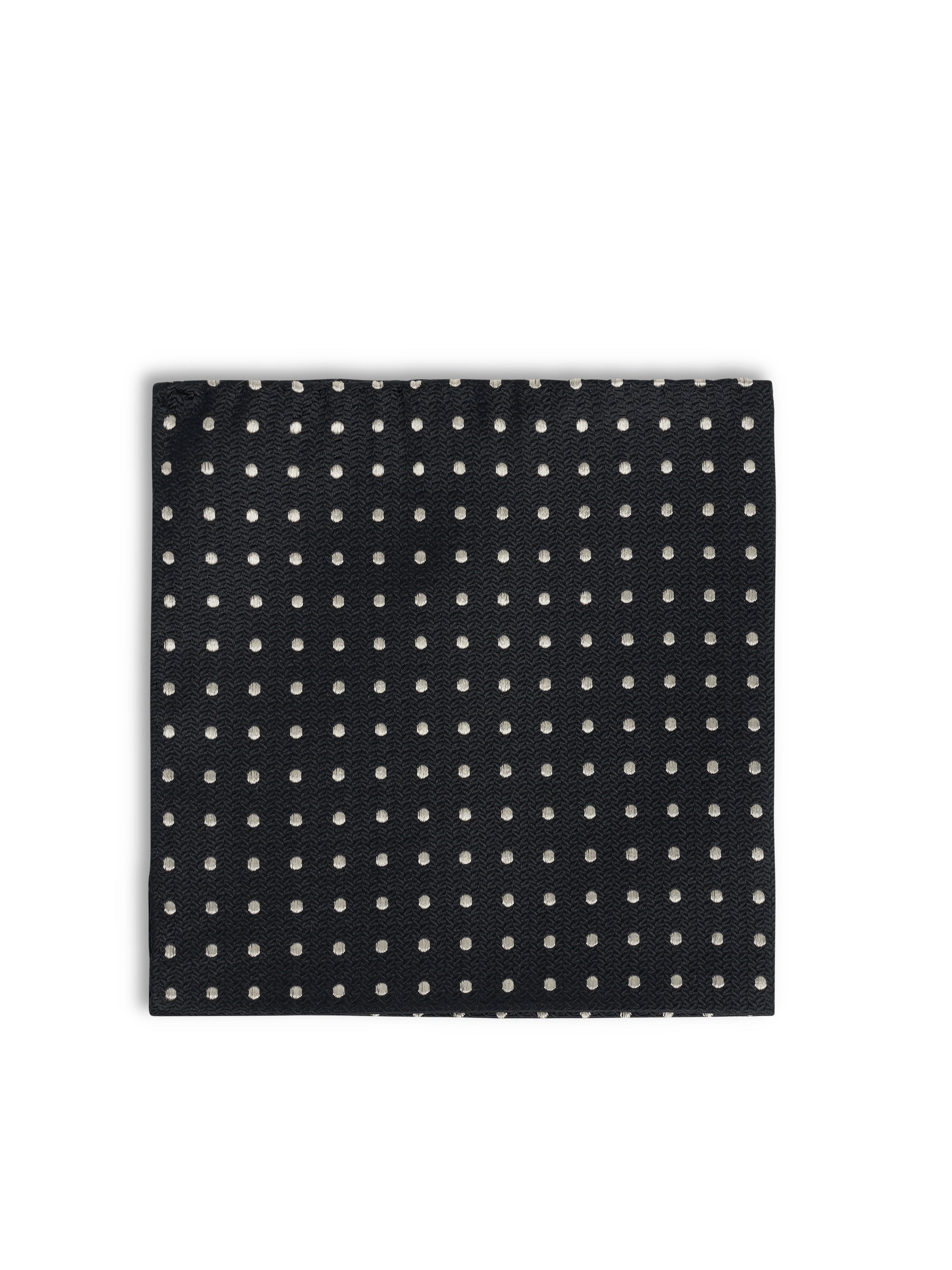 Black Pickwick Silk Pocket Square