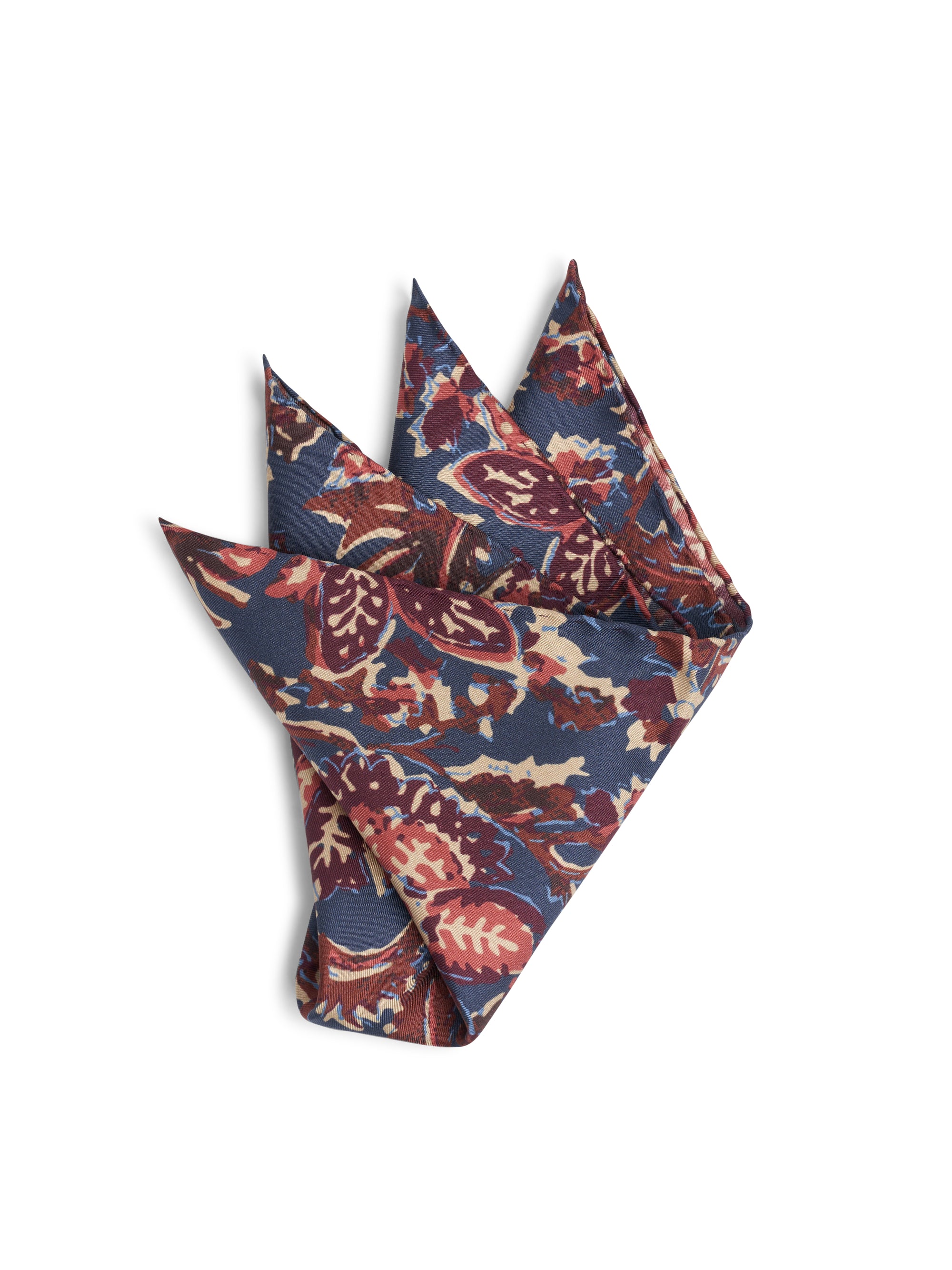 Blue / Purple Charleston Silk Pocket Square