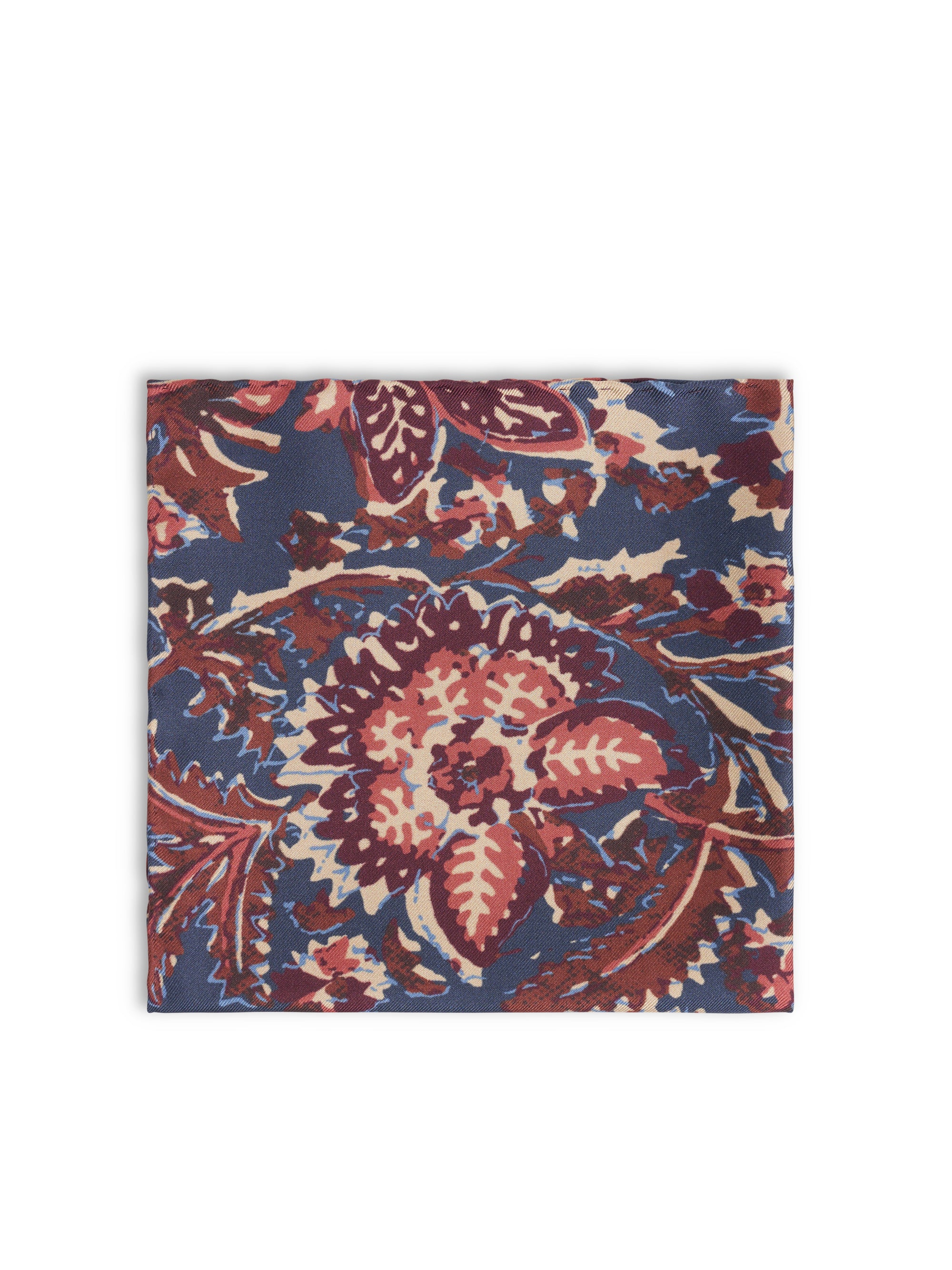 Blue / Purple Charleston Silk Pocket Square