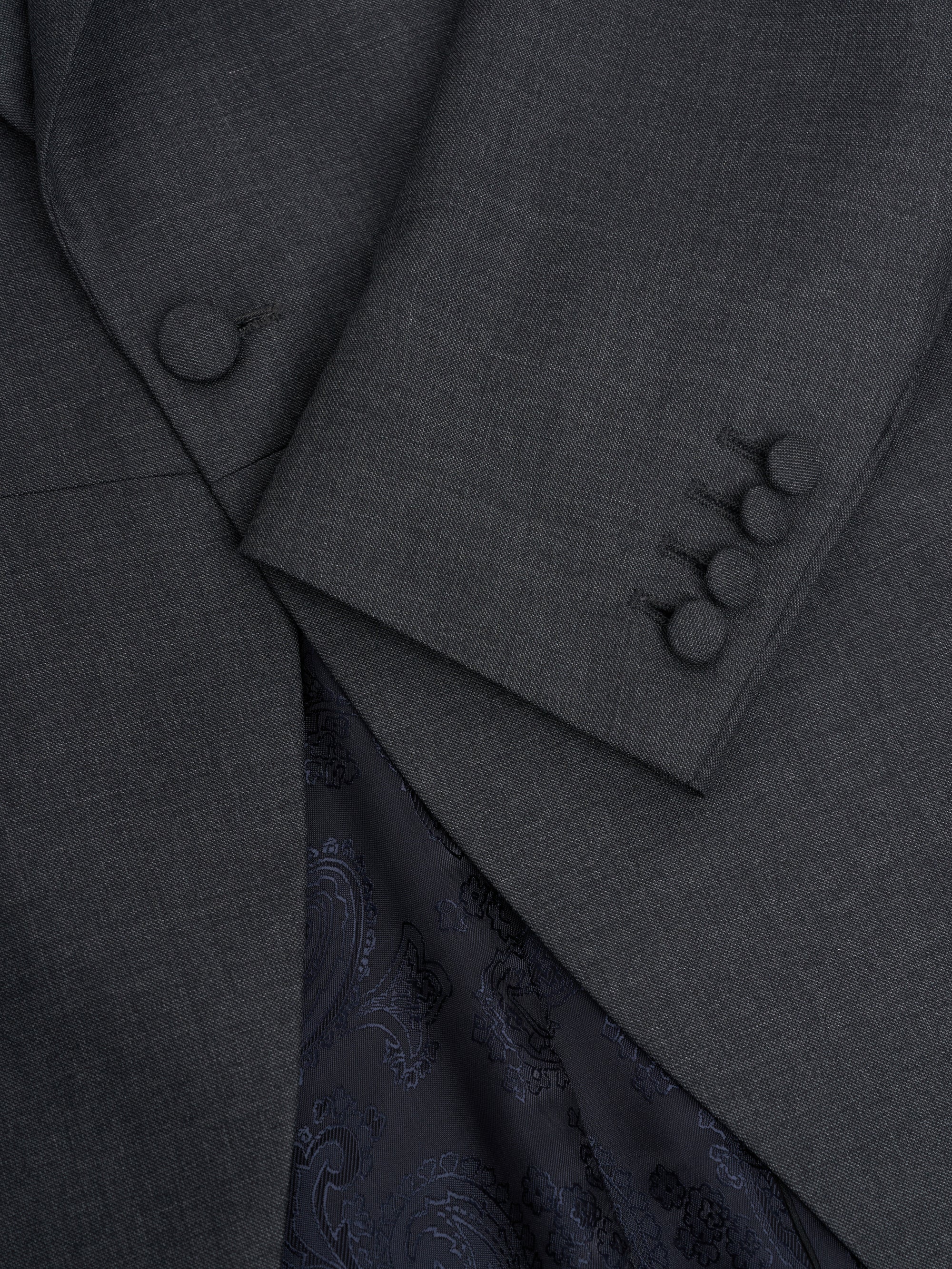 Charcoal Furlong Wool Morning Coat
