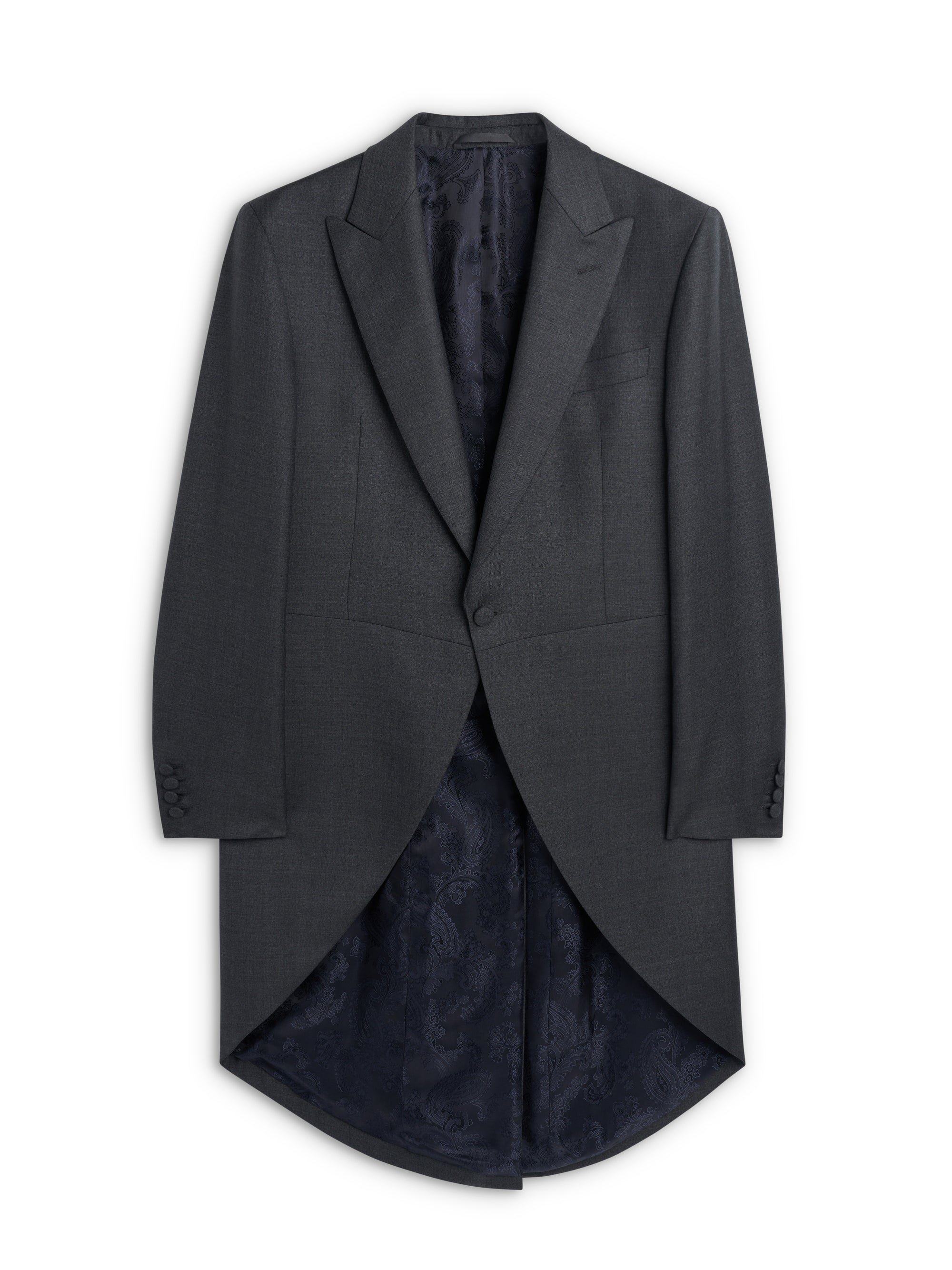 Charcoal Furlong Wool Morning Coat