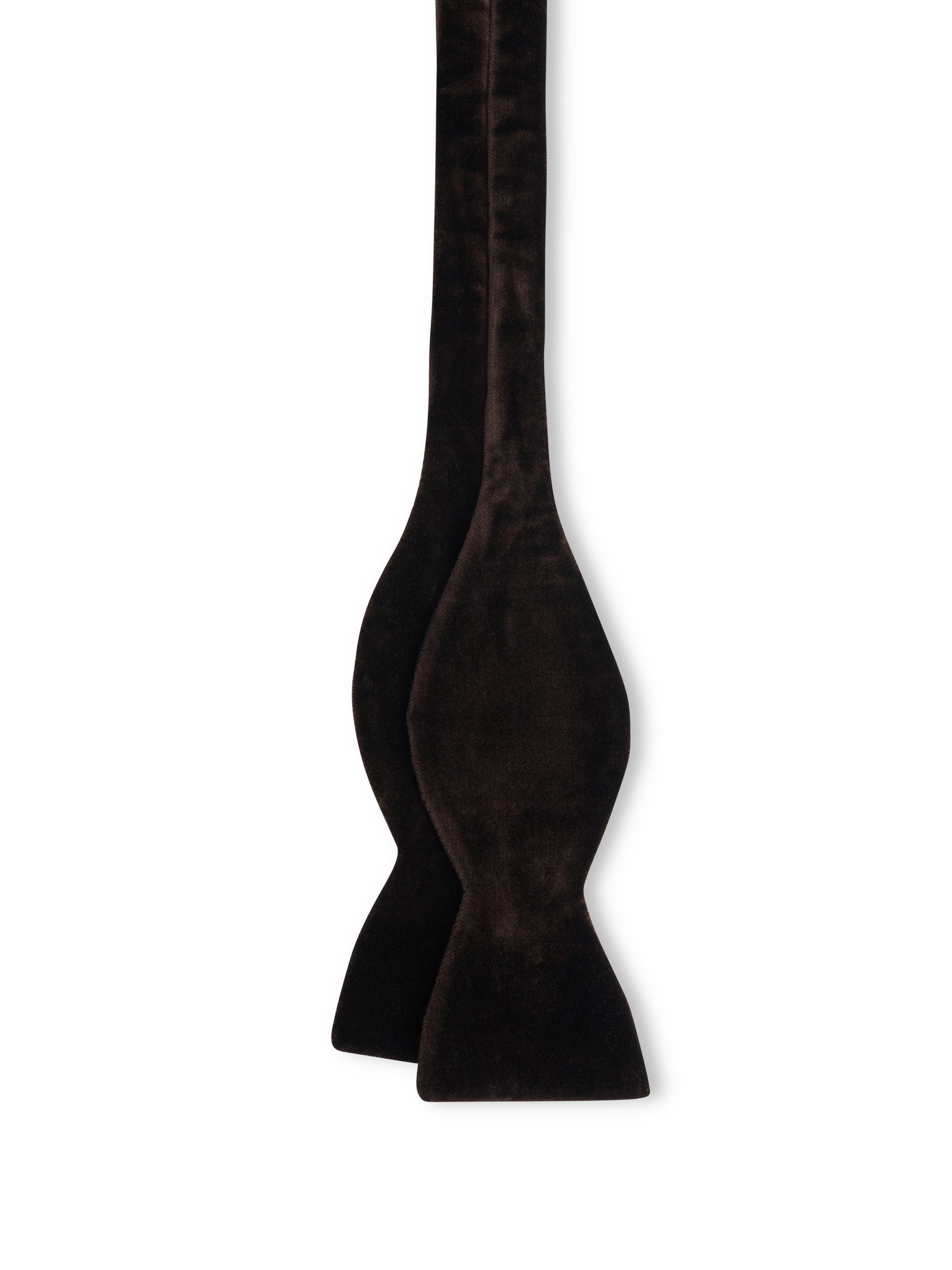 Chocolate Brown Velvet Large Party Bow Tie