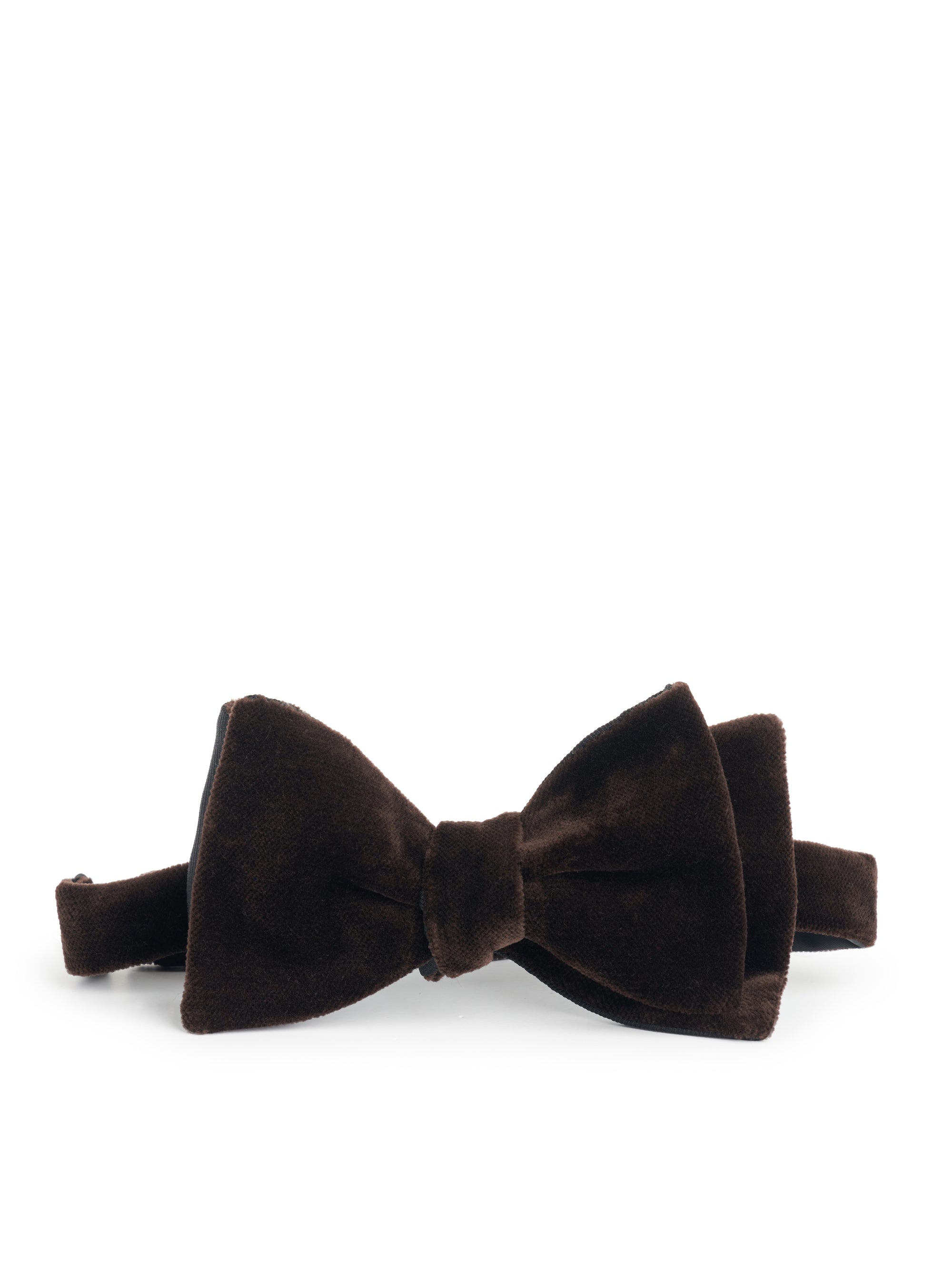 Chocolate Brown Velvet Large Party Bow Tie