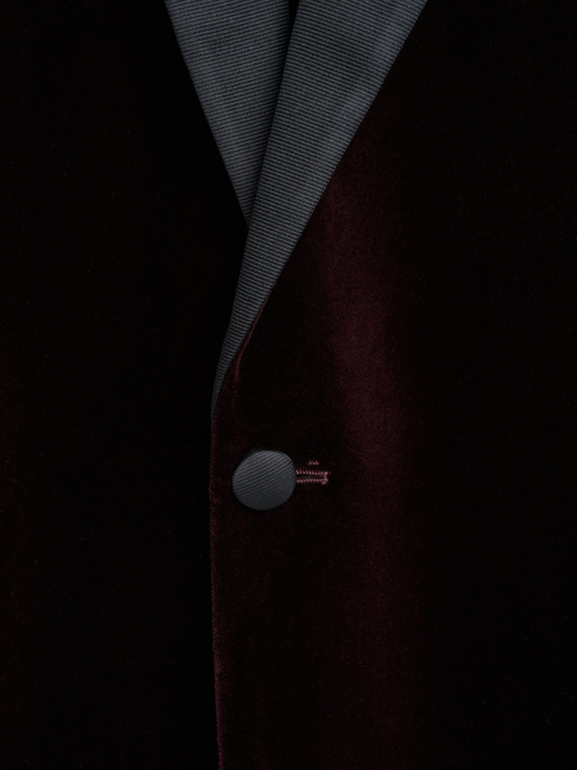 Claret Velvet Cotton Dinner Jacket