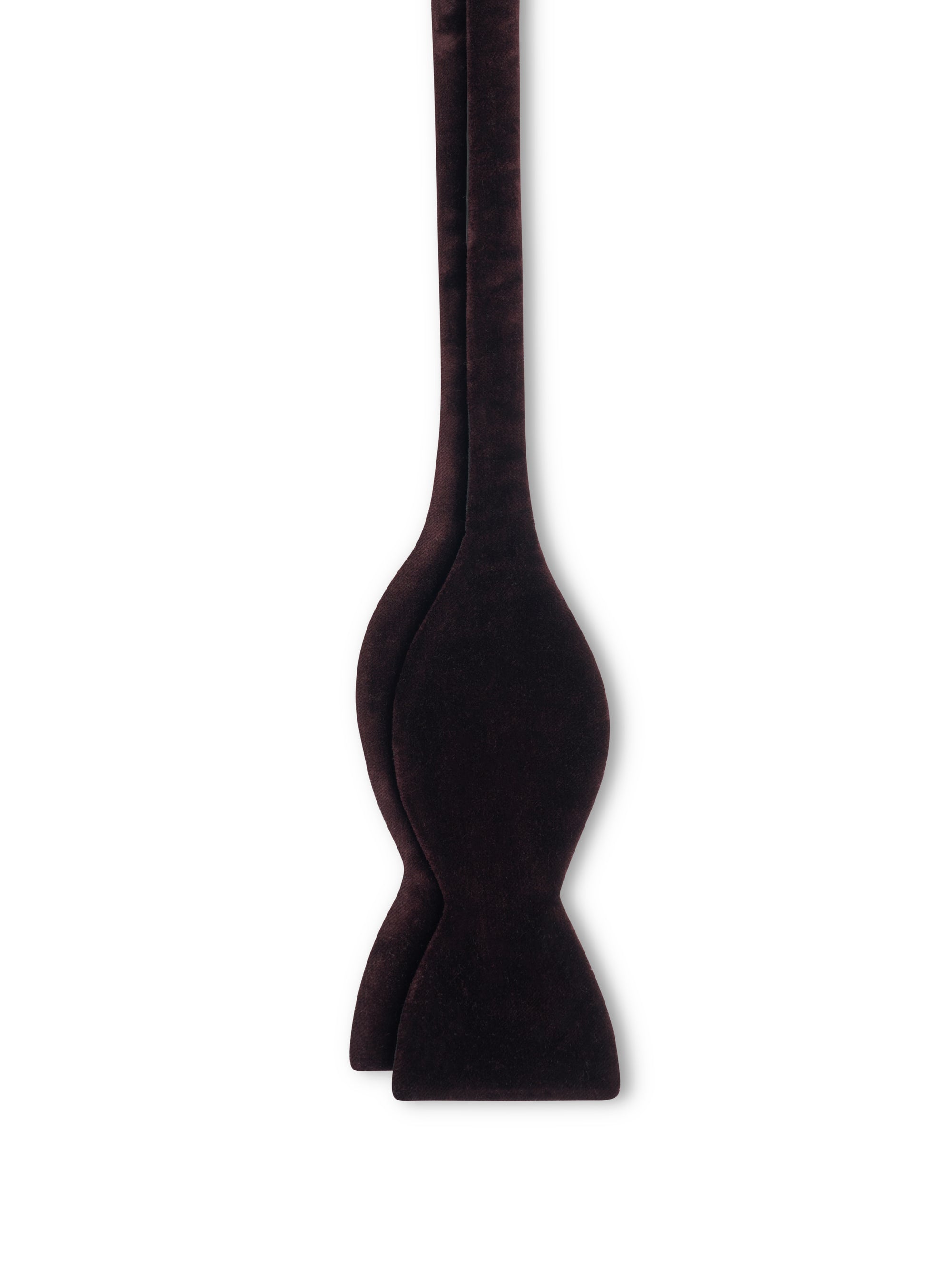 Claret Velvet Large Party Bow Tie