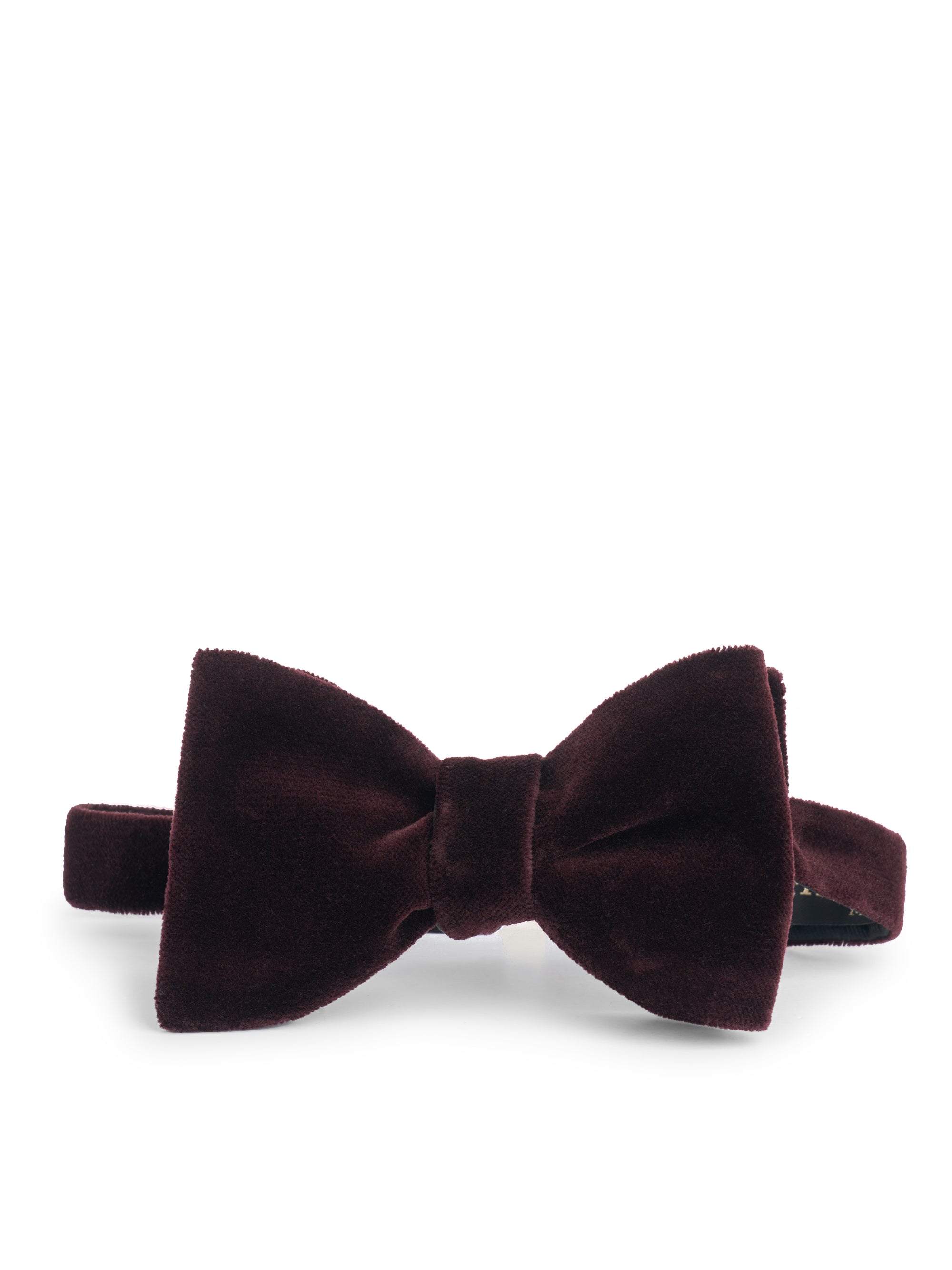 Claret Velvet Large Party Bow Tie