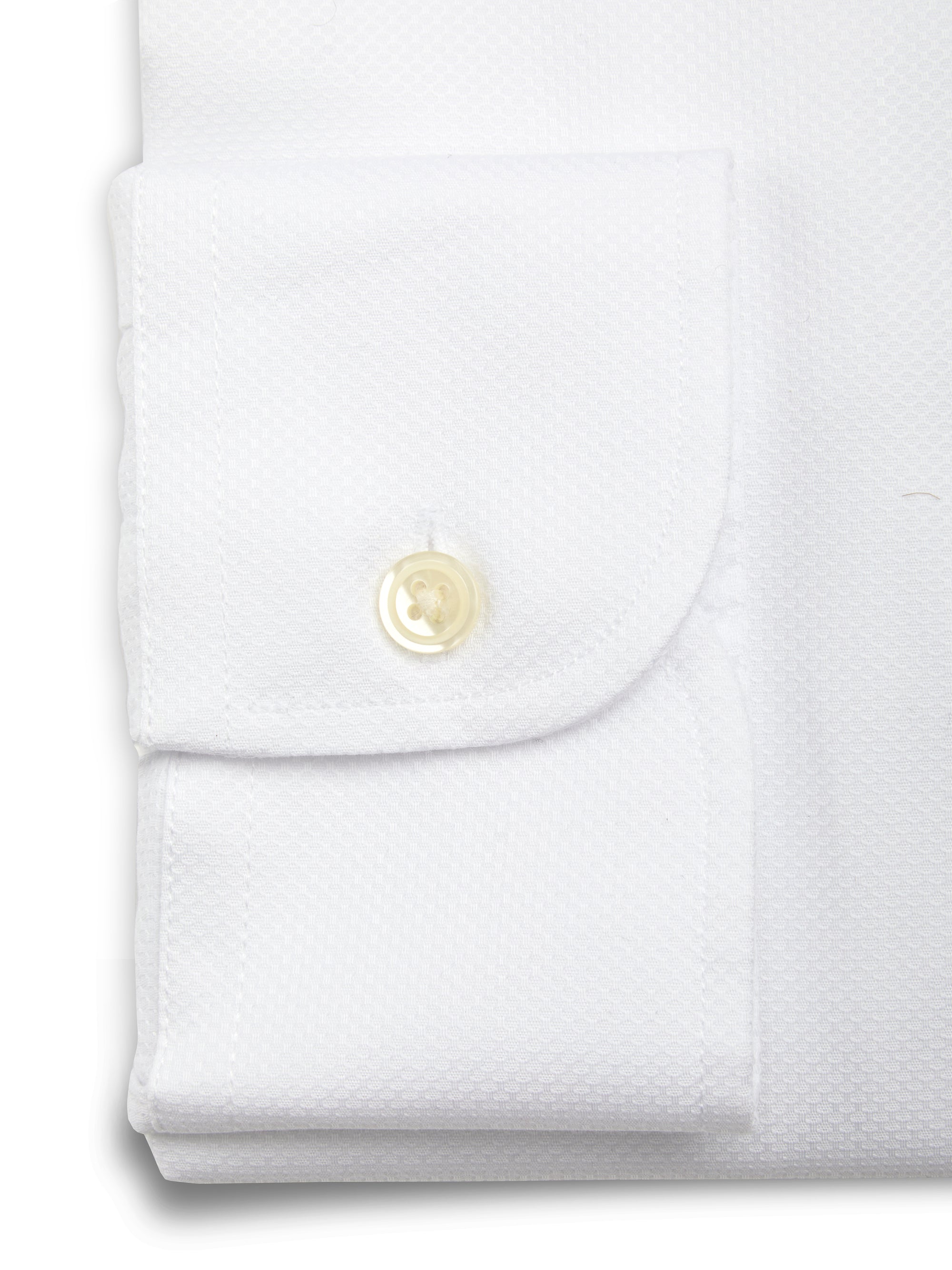 White Sloane Cotton Bib Grandad Shirt