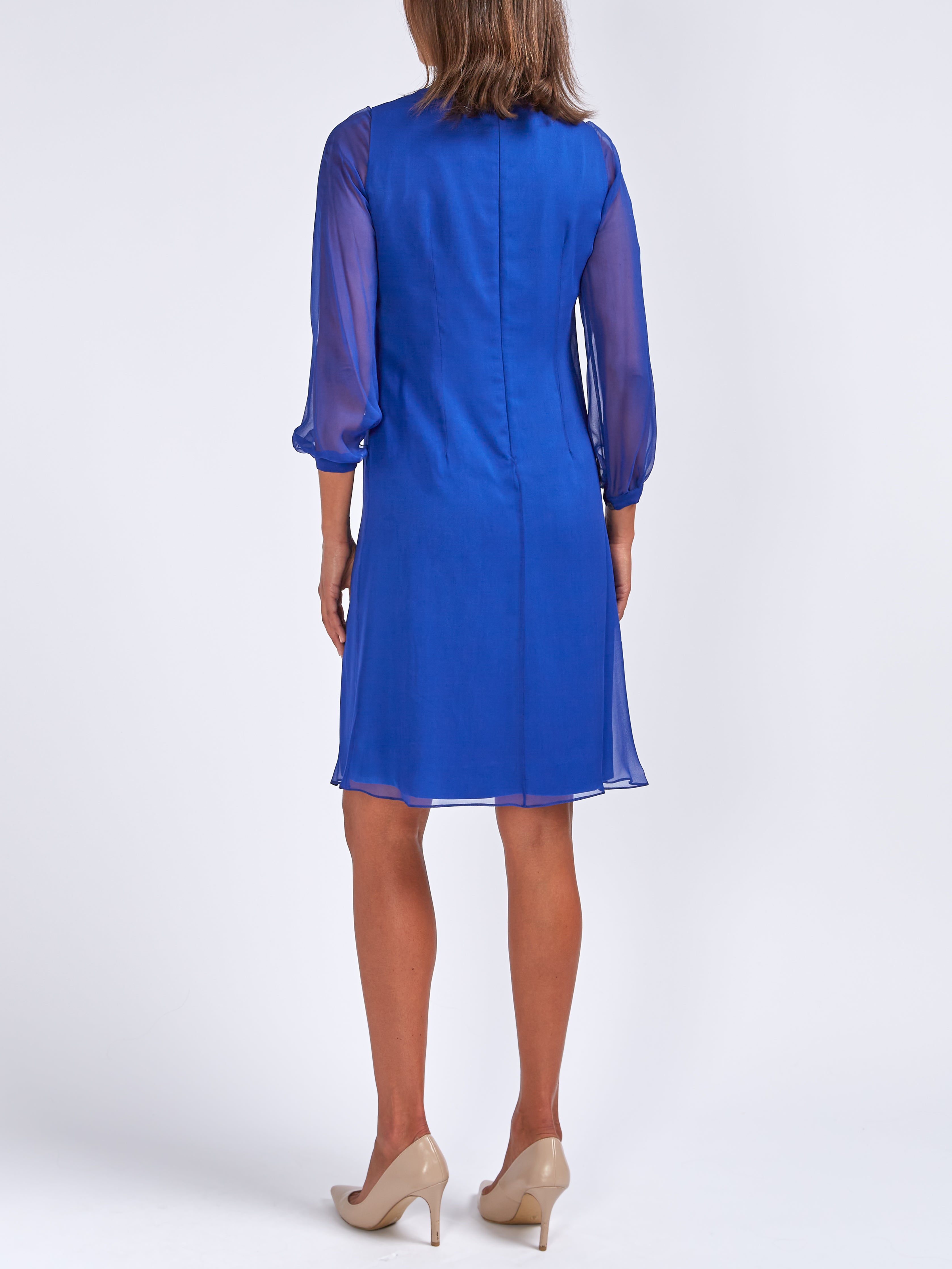 Plain navy outlet dress