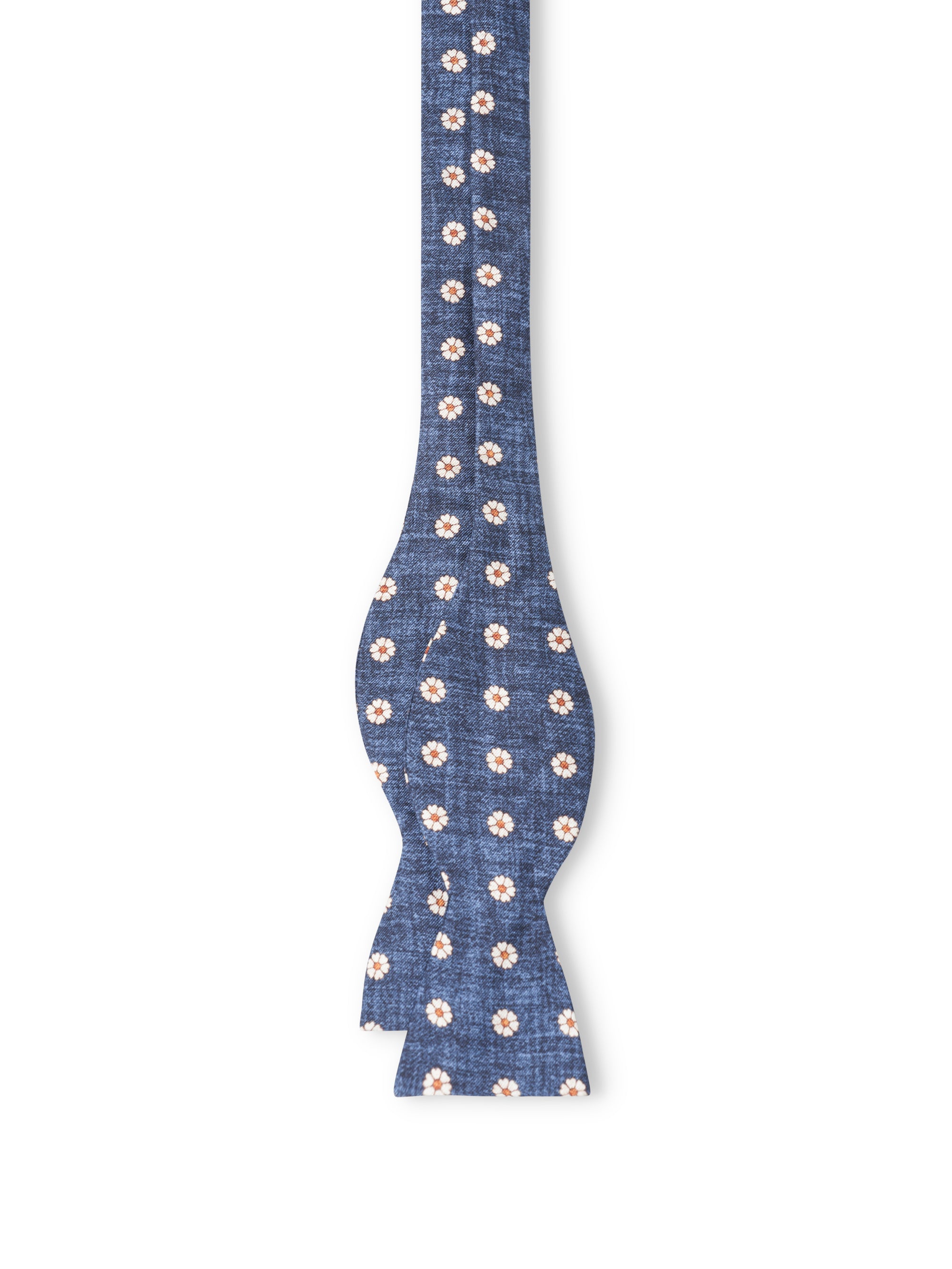Navy Osterley Silk Bow Tie