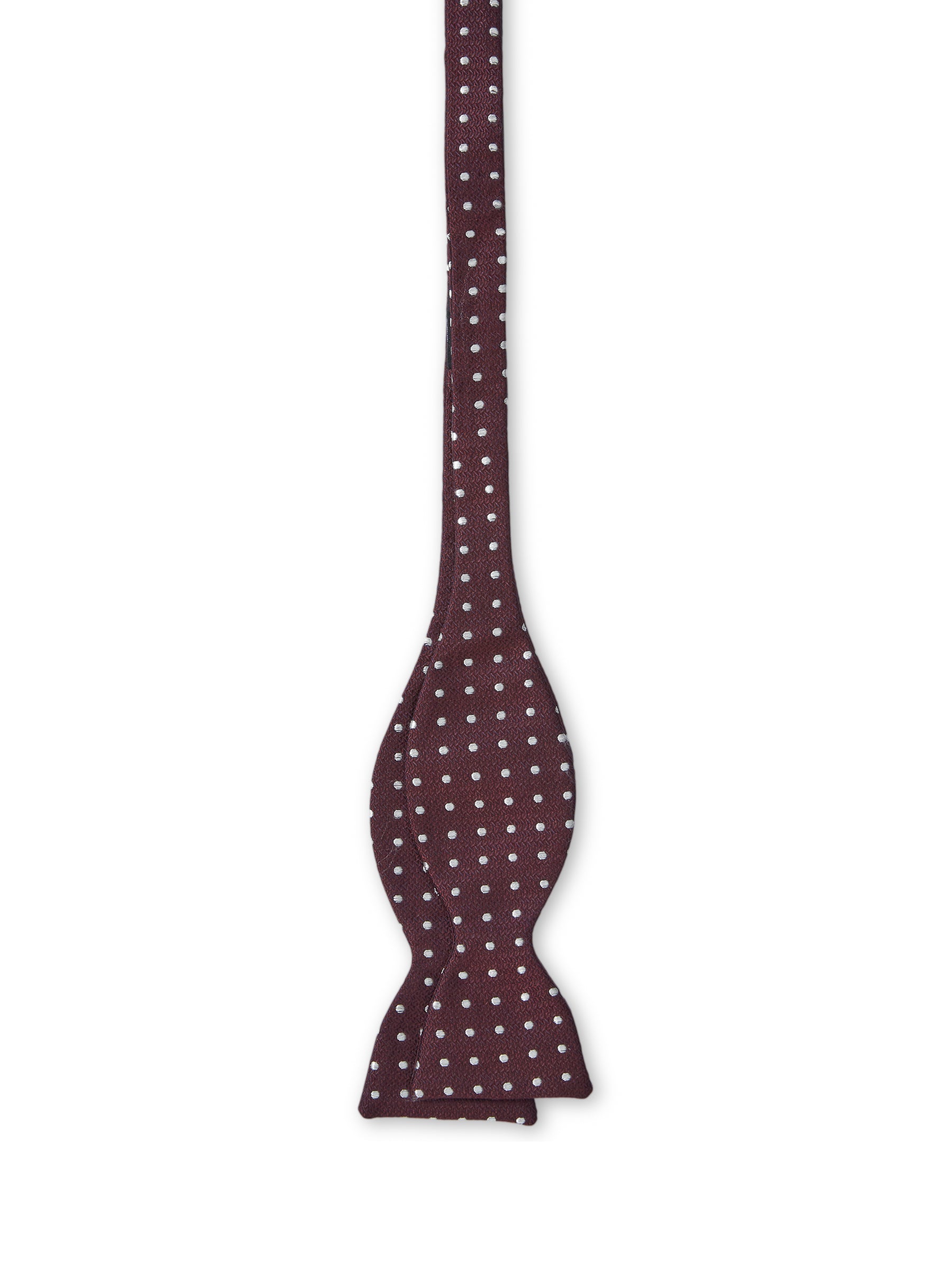 Burgundy Pickwick Silk Large Party Bow Tie