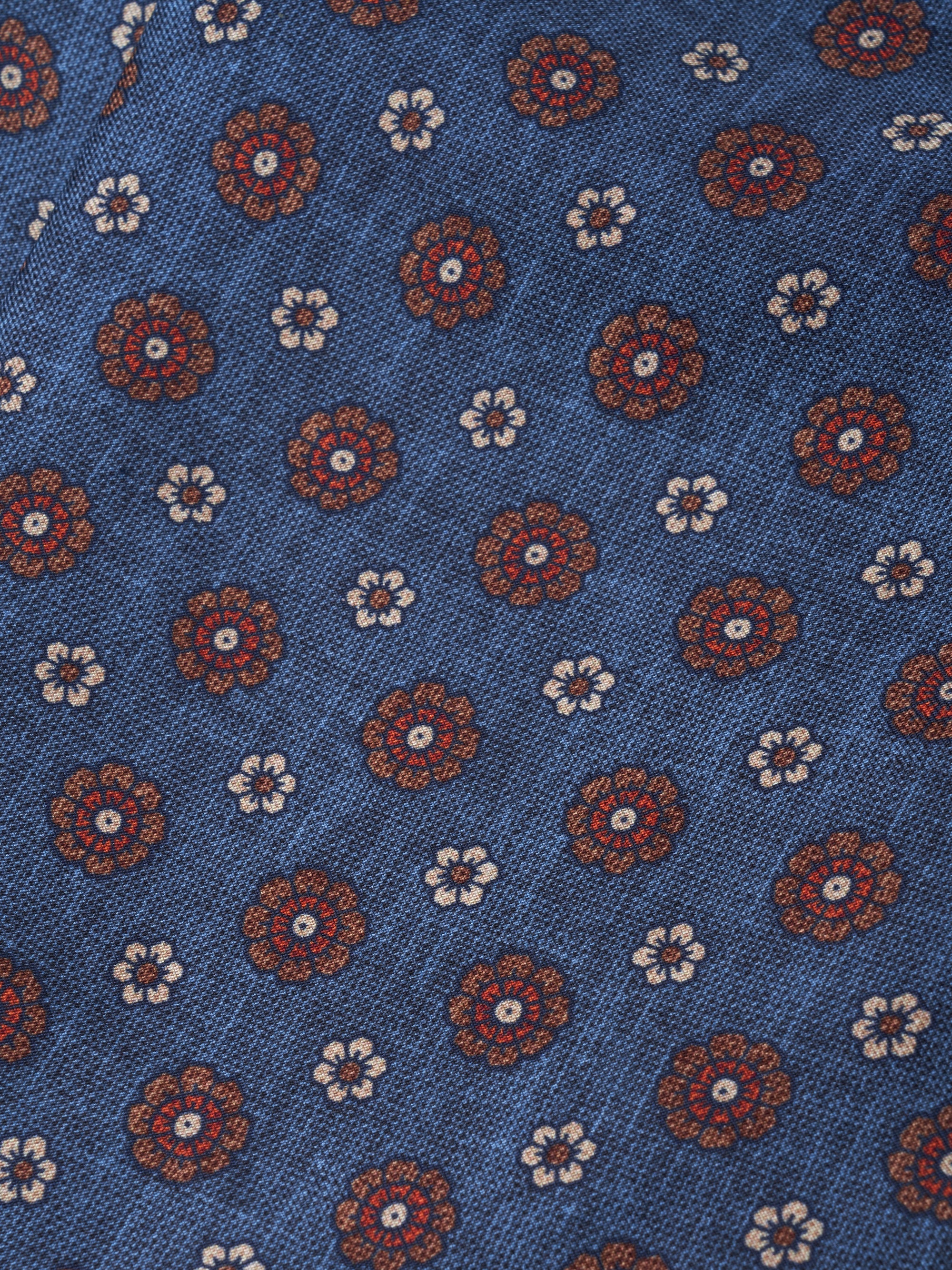 Navy Chartwell Silk Cravat
