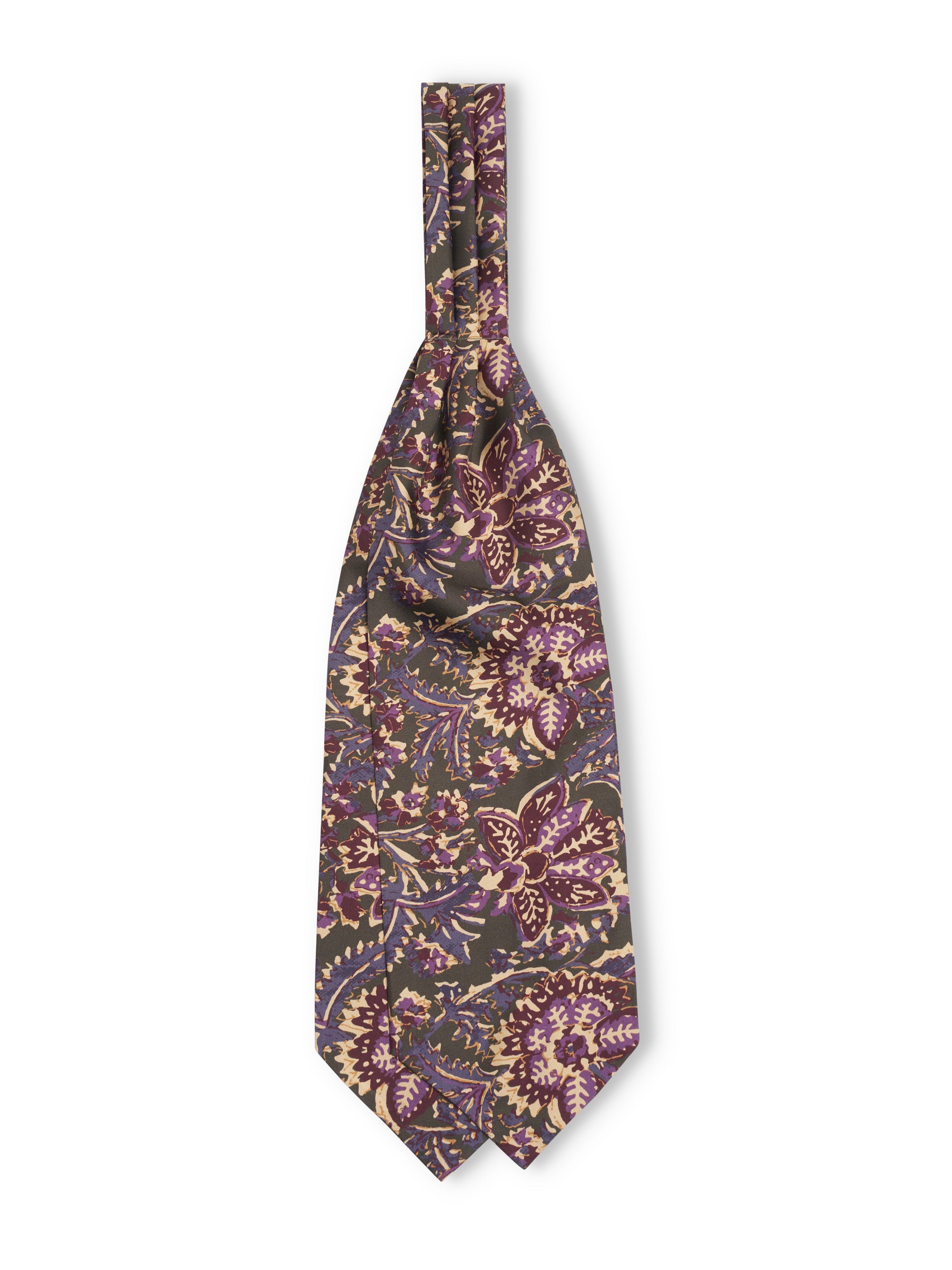 Green / Purple Charleston Silk Cravat