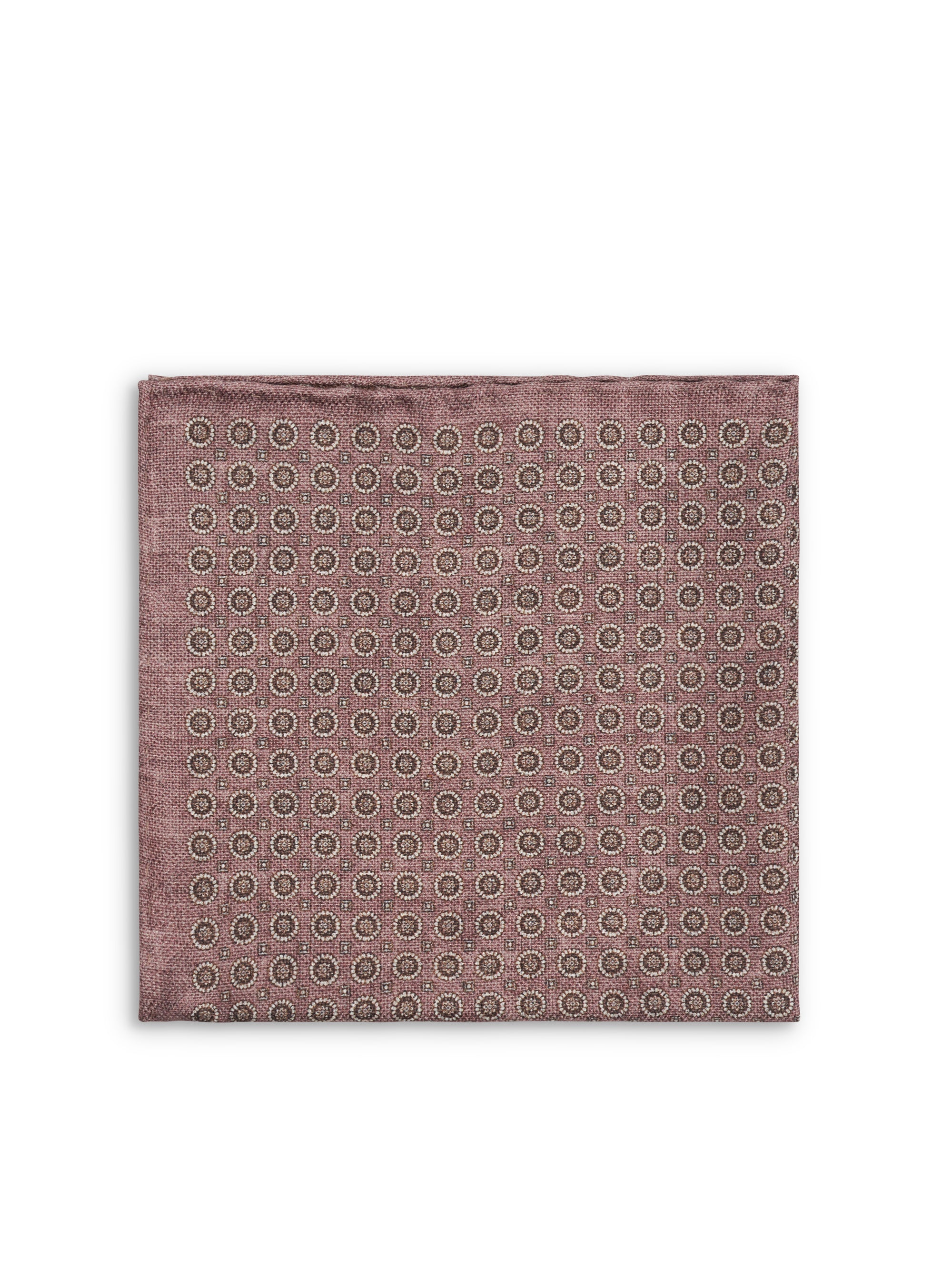 Dusky Pink Radley Spot / Pink Overton Silk Pocket Square