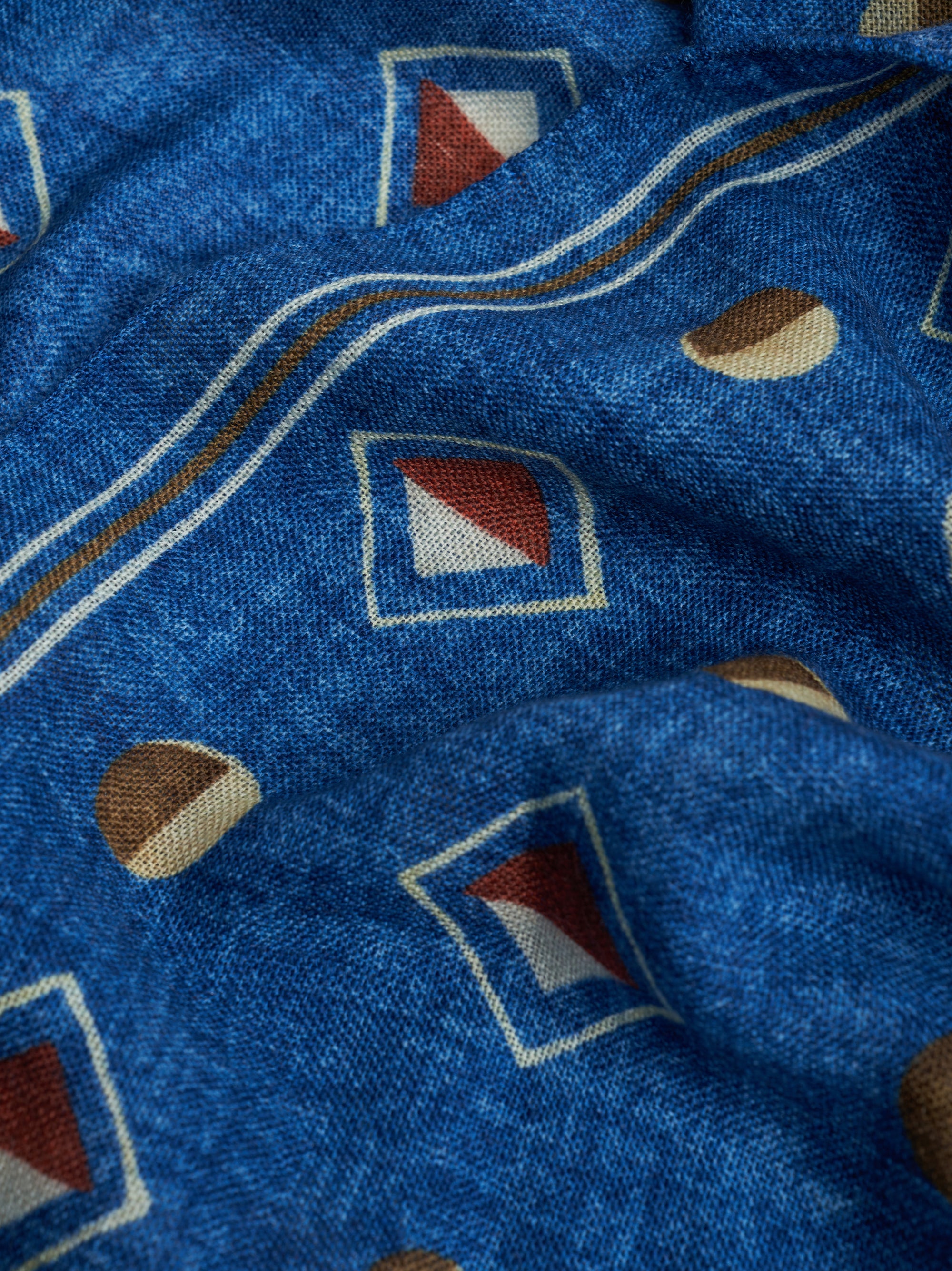 French Blue Dewlish Wool Scarf