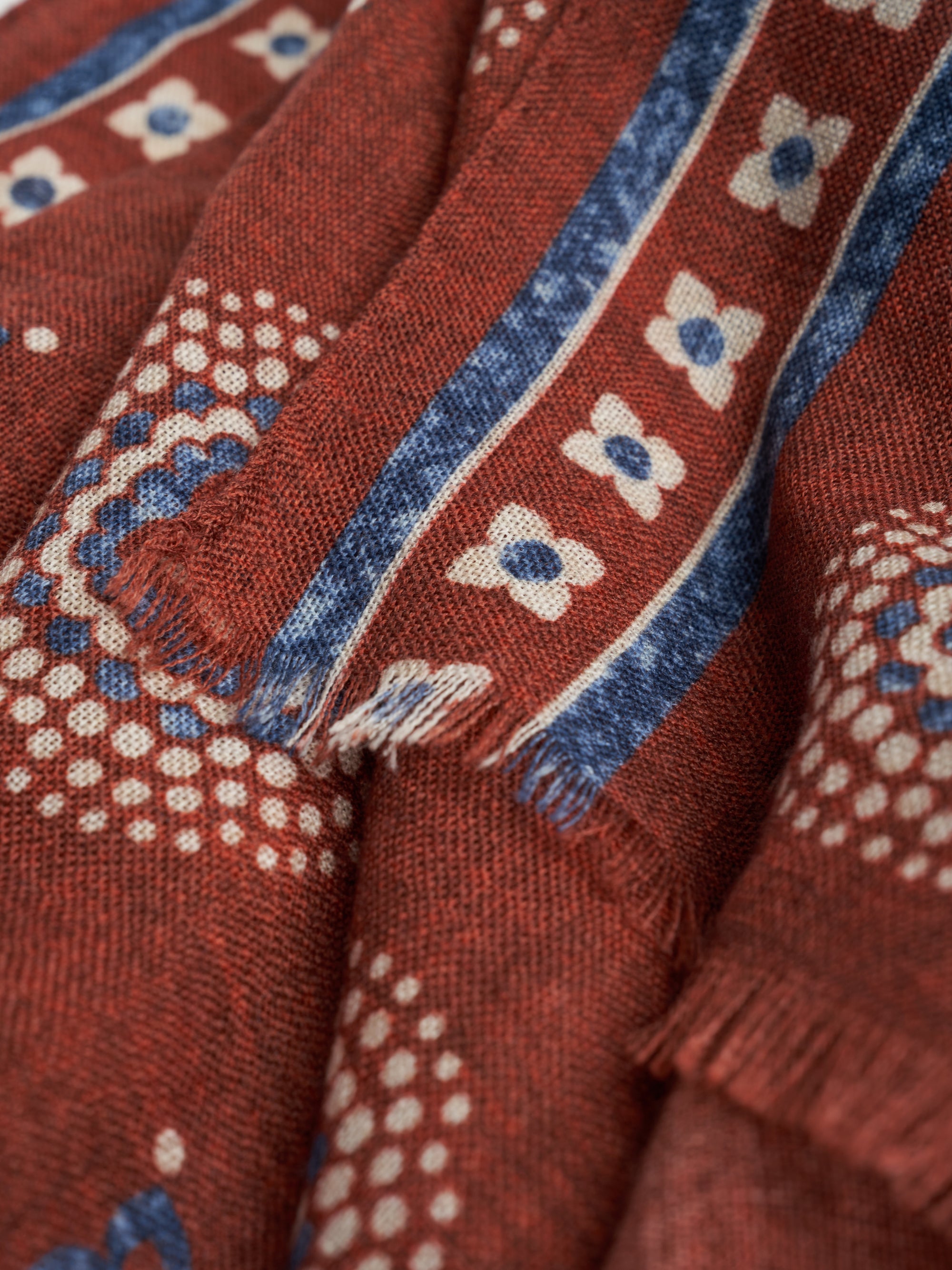Rust Kimmeridge Wool Scarf