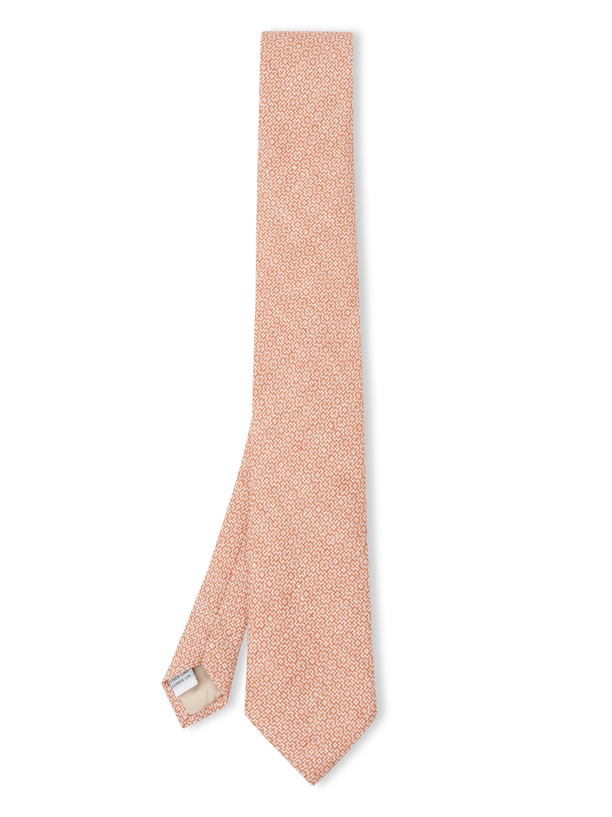 Coral Culcross Linen Tie