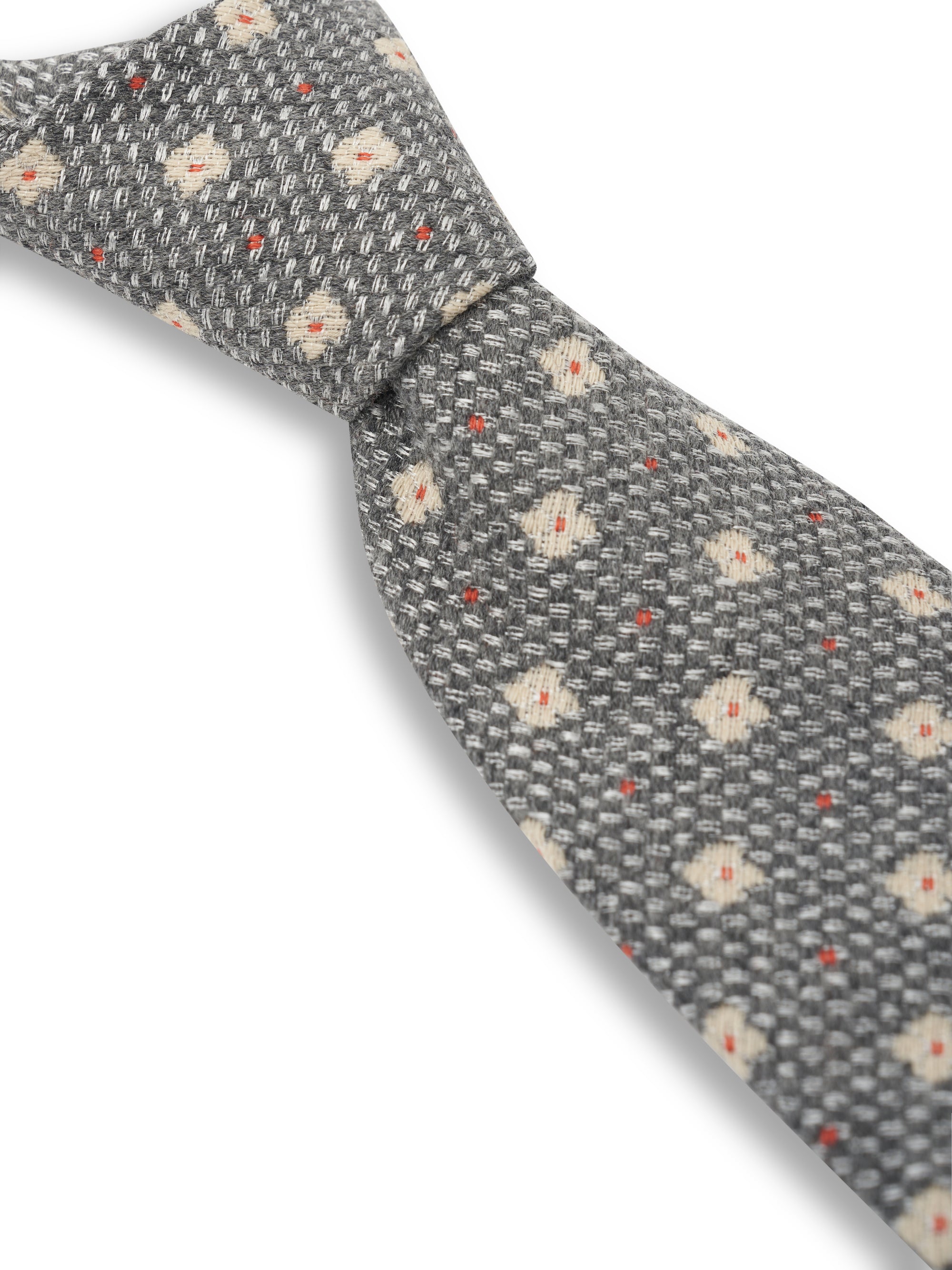 Grey Pryton Wool Tie