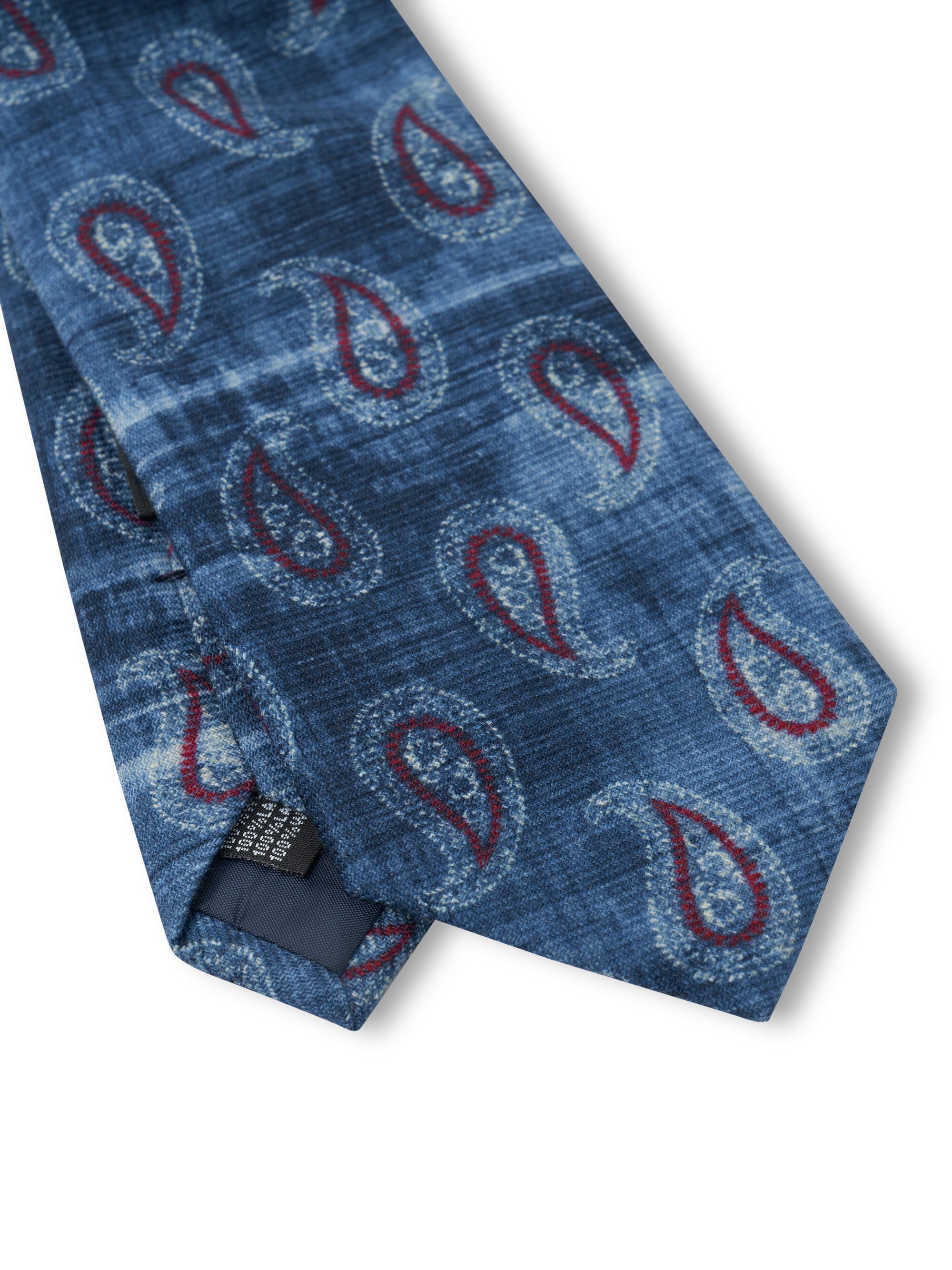 Blue Shirburn Paisley Wool Tie