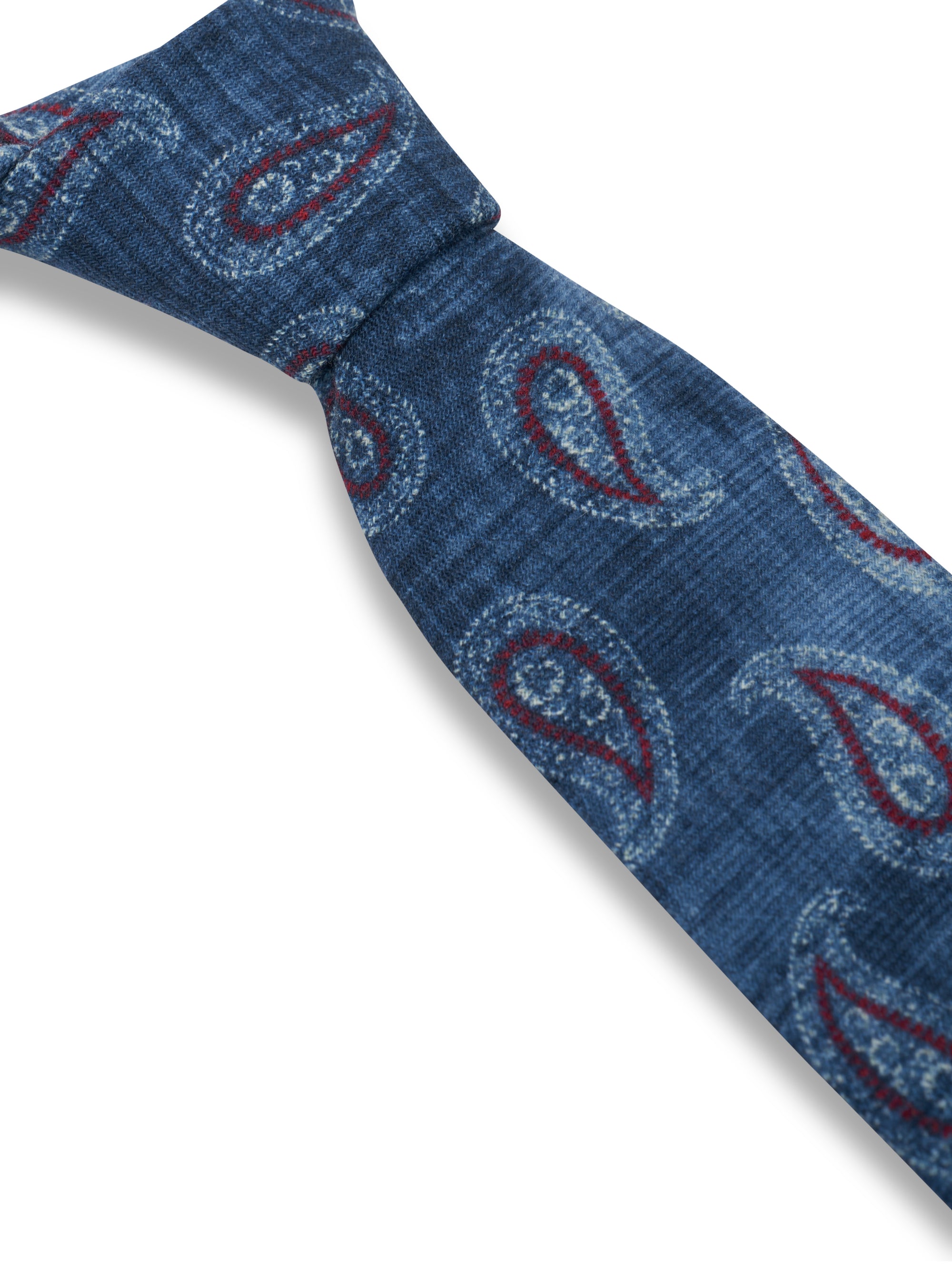 Blue Shirburn Paisley Wool Tie