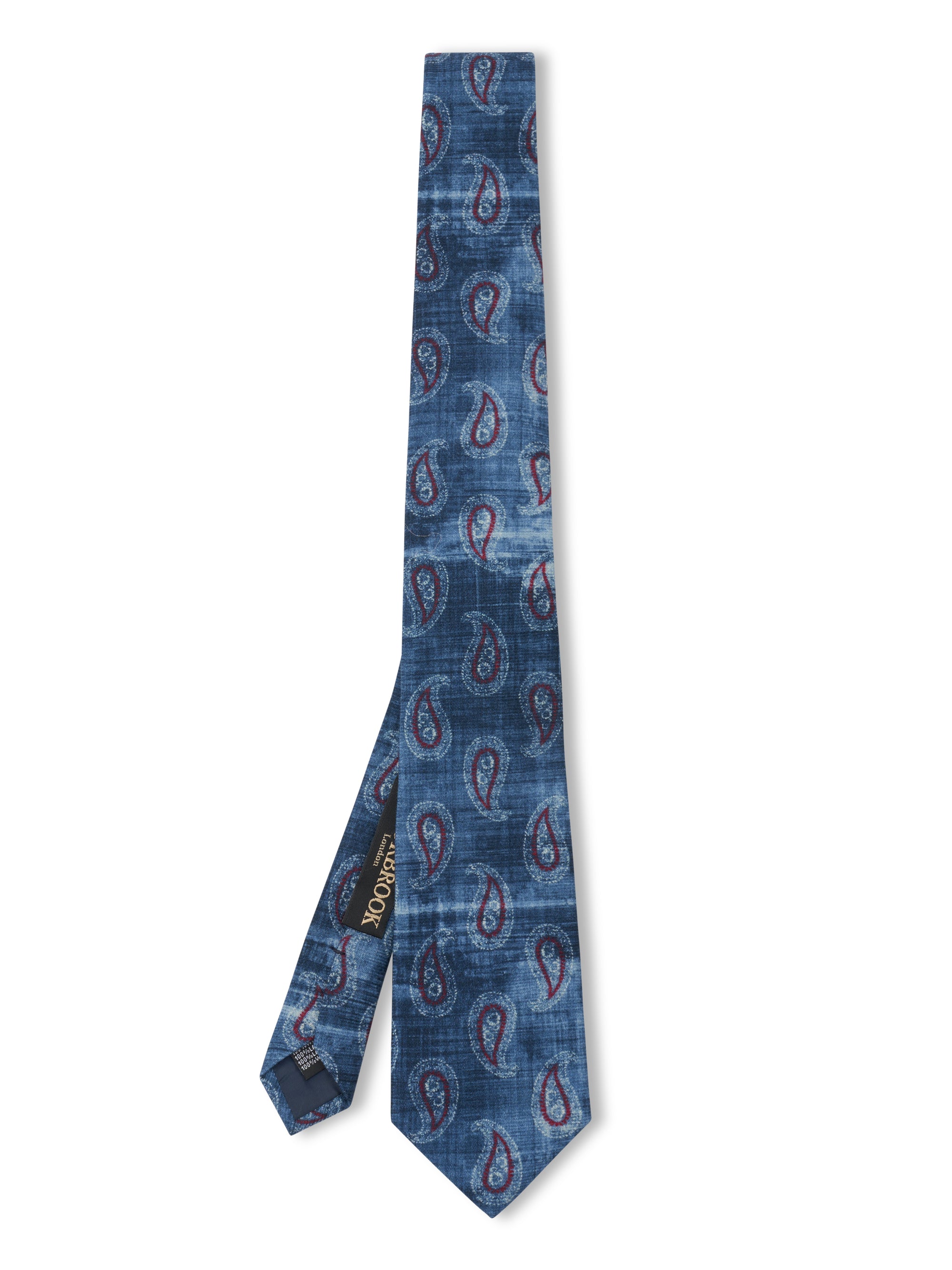 Blue Shirburn Paisley Wool Tie