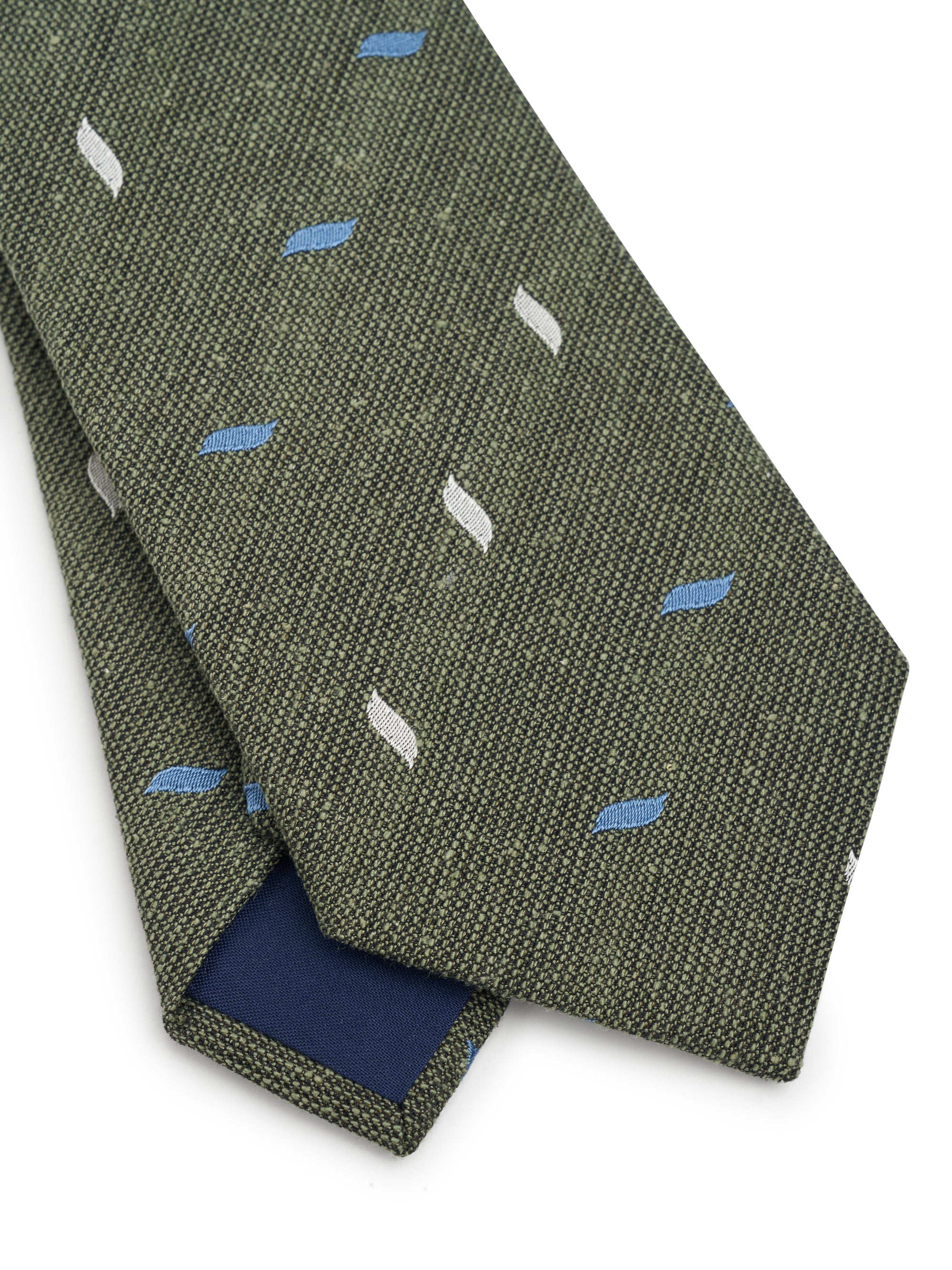 Olive Abbas Silk Cotton Tie