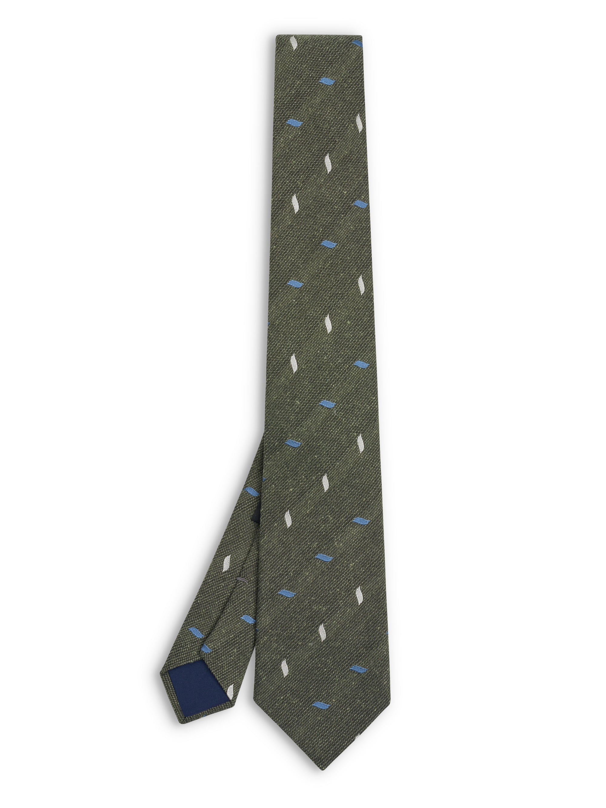 Olive Abbas Silk Cotton Tie