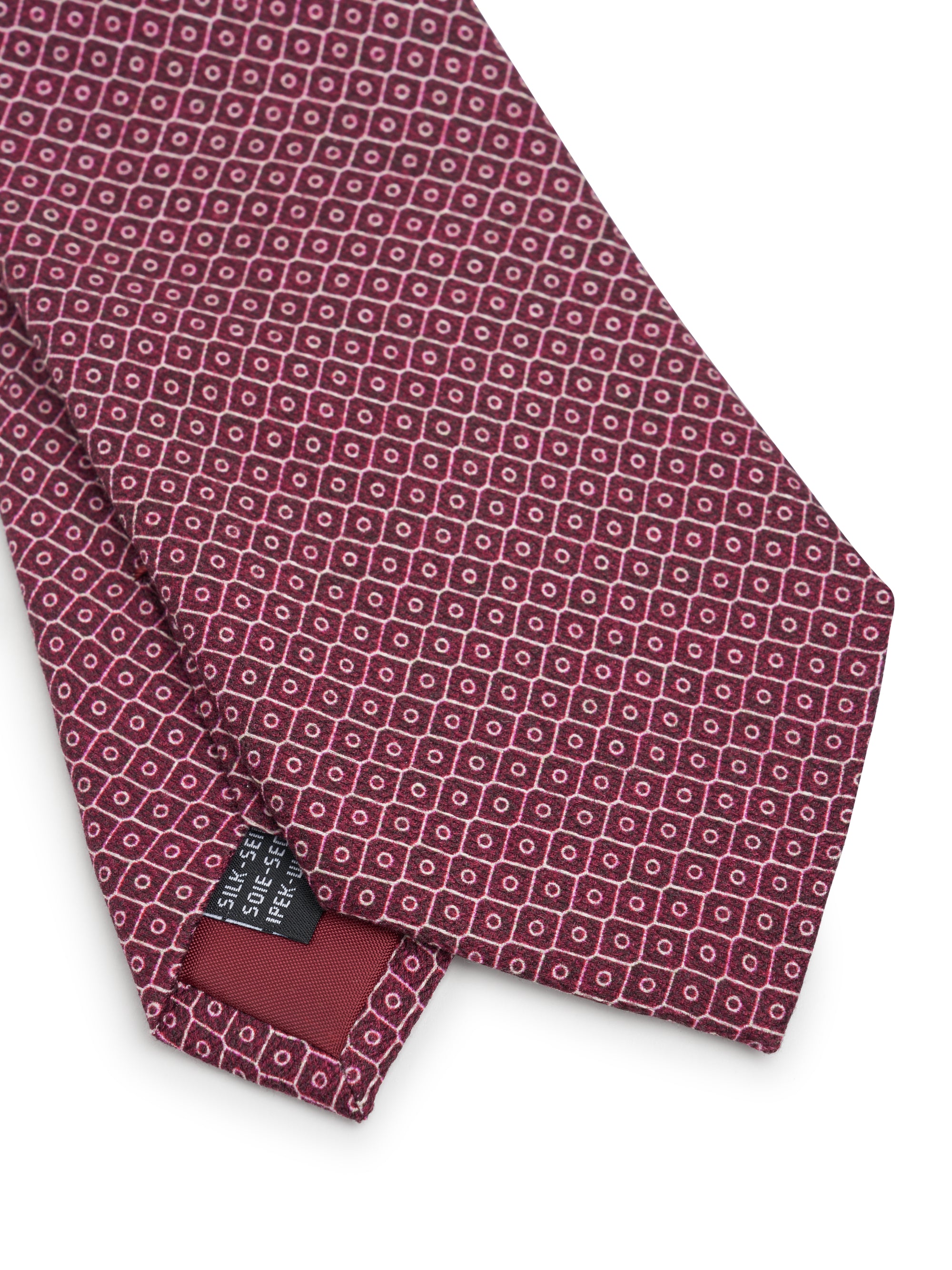 Burgundy Crowell Silk Tie