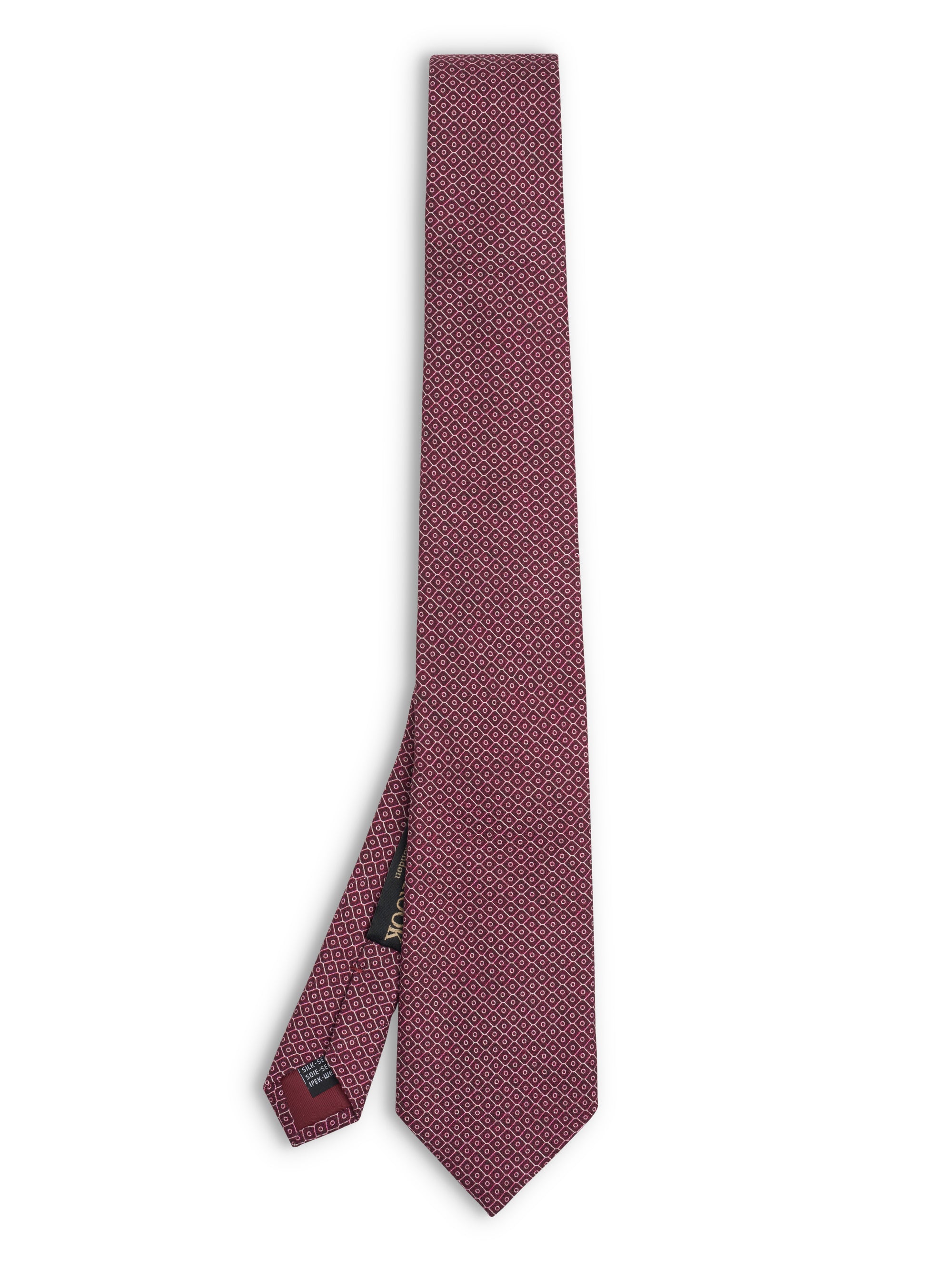 Burgundy Crowell Silk Tie