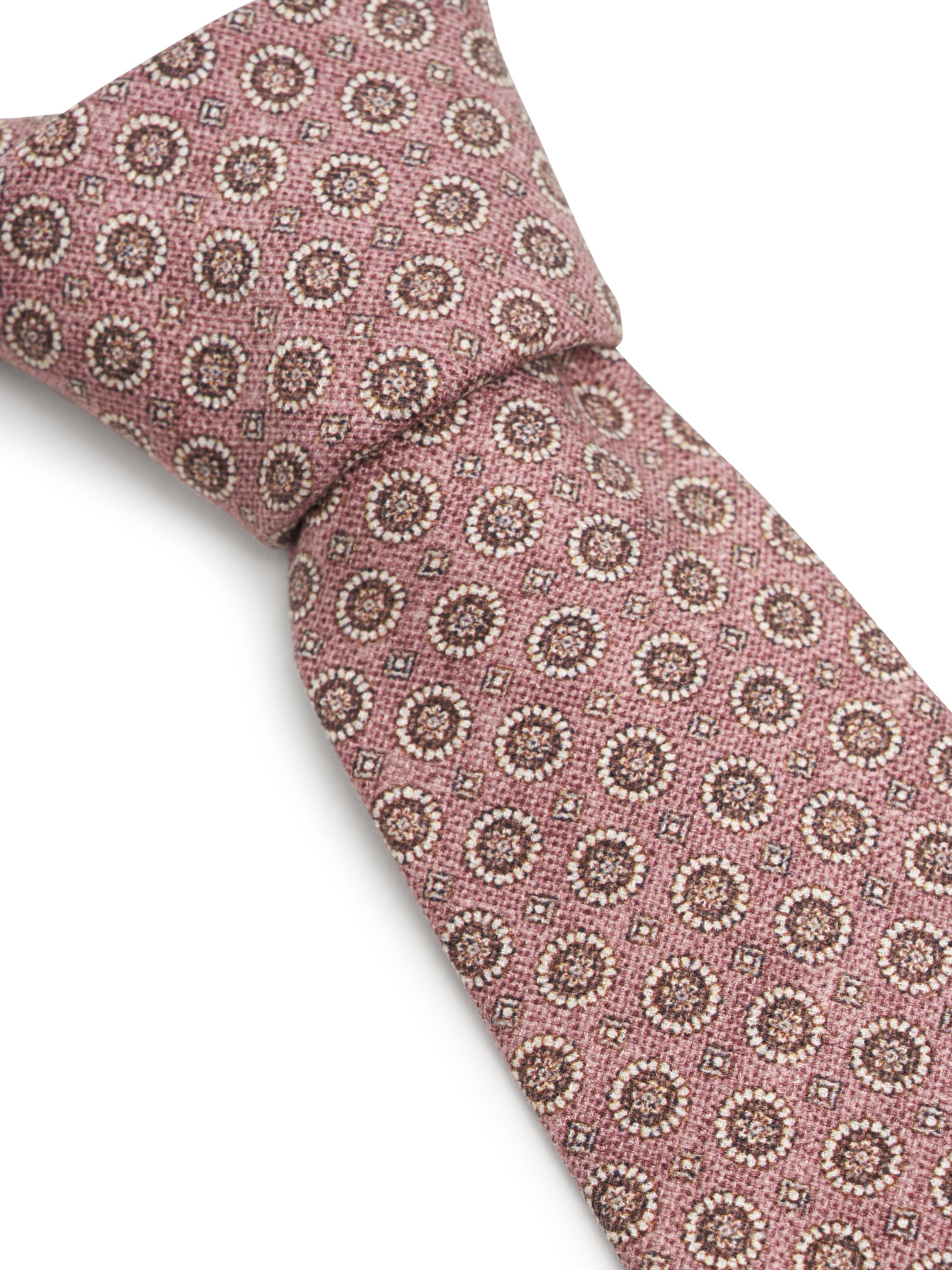 Dusky Pink Radley Spot Silk Tie