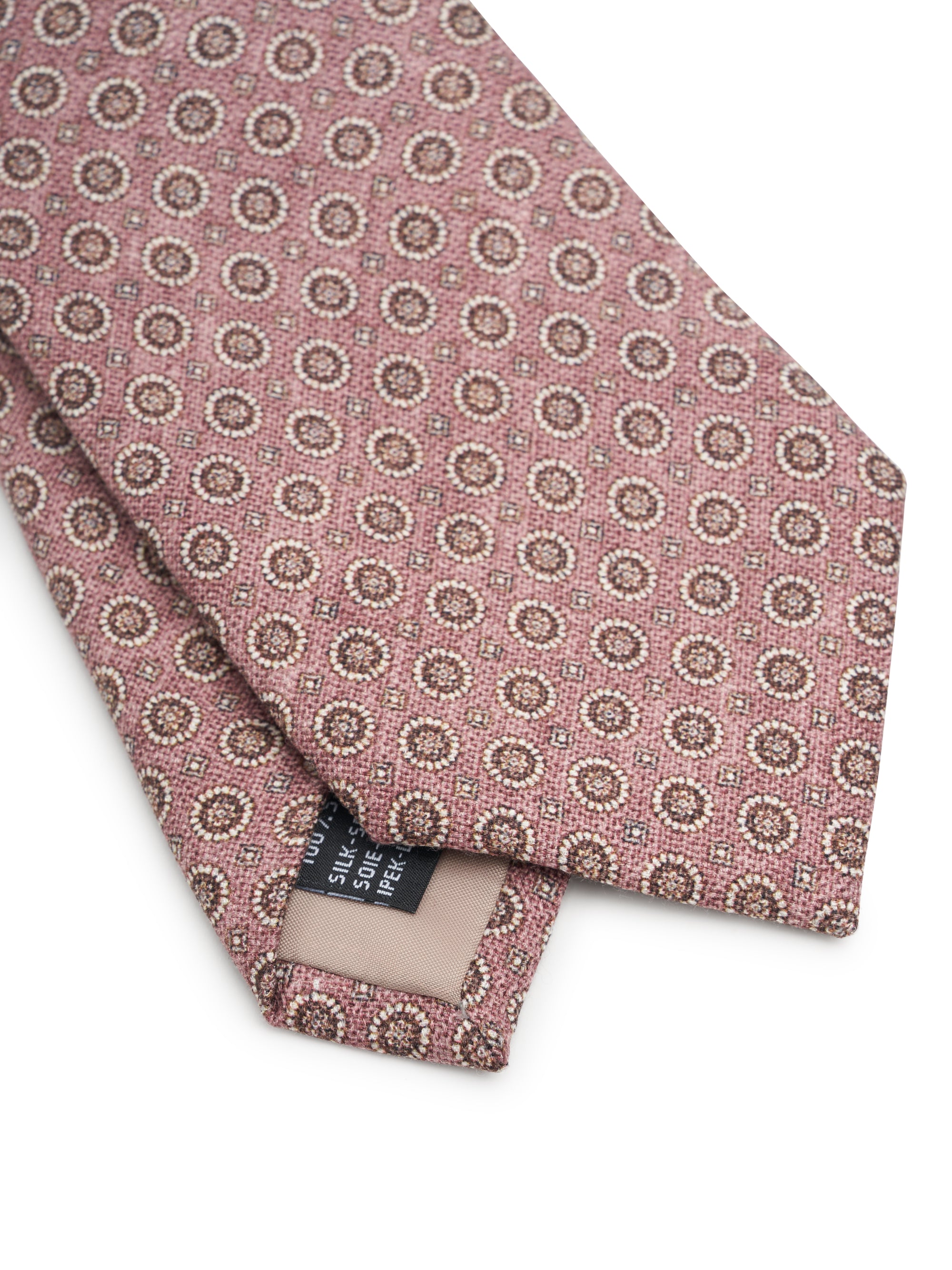 Dusky Pink Radley Spot Silk Tie