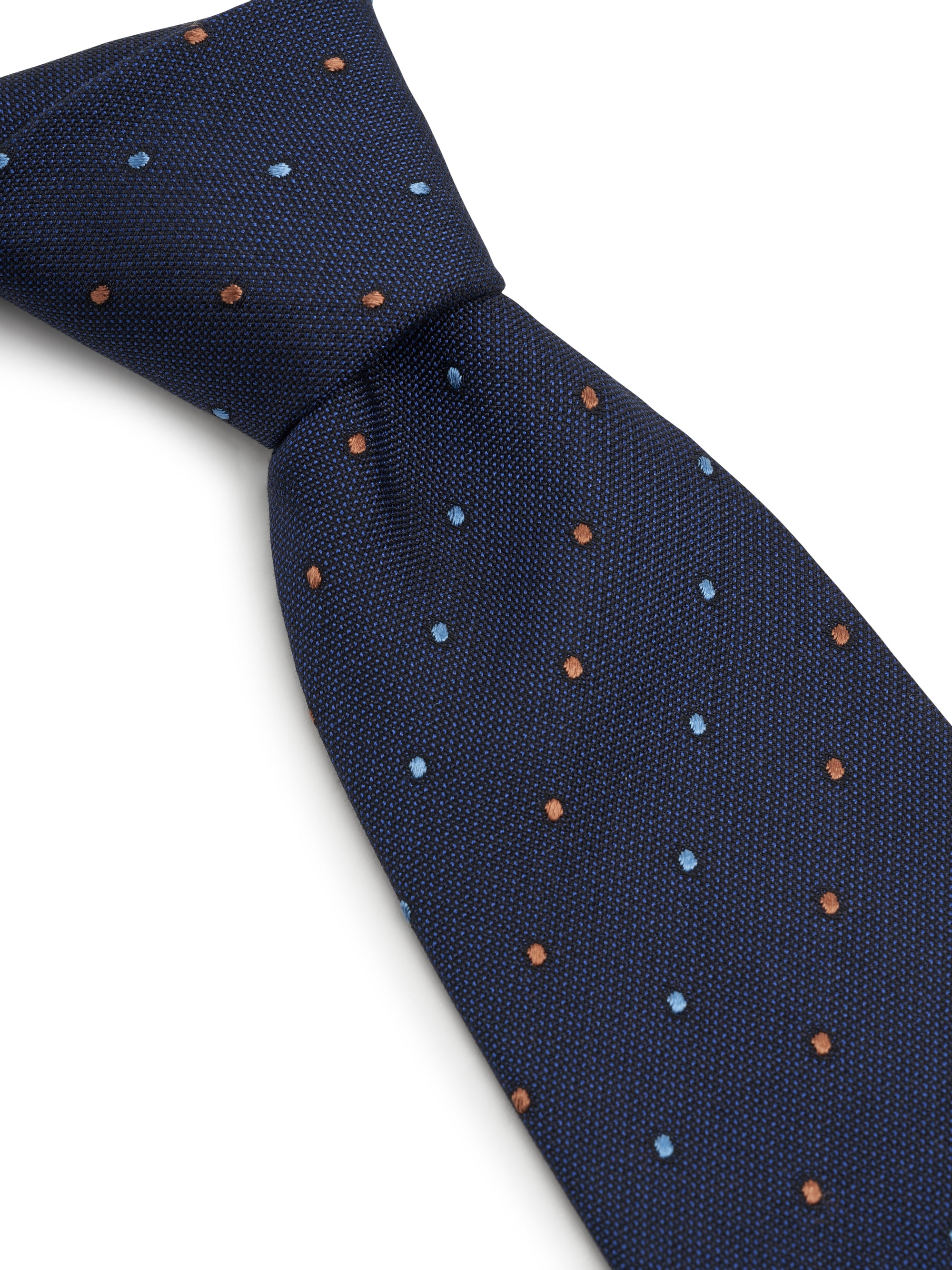 Navy Turnworth Cotton Silk Tie