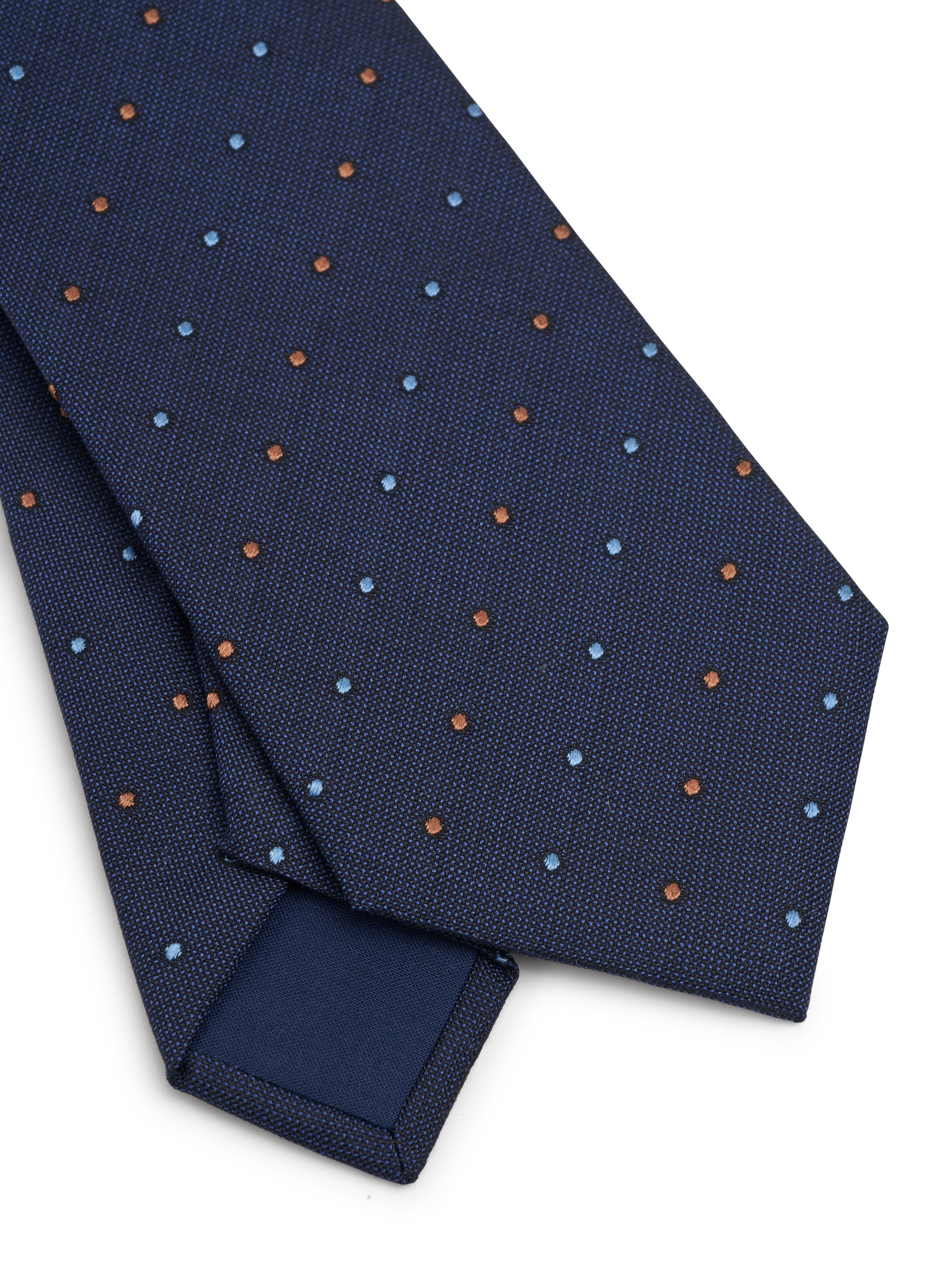 Navy Turnworth Cotton Silk Tie