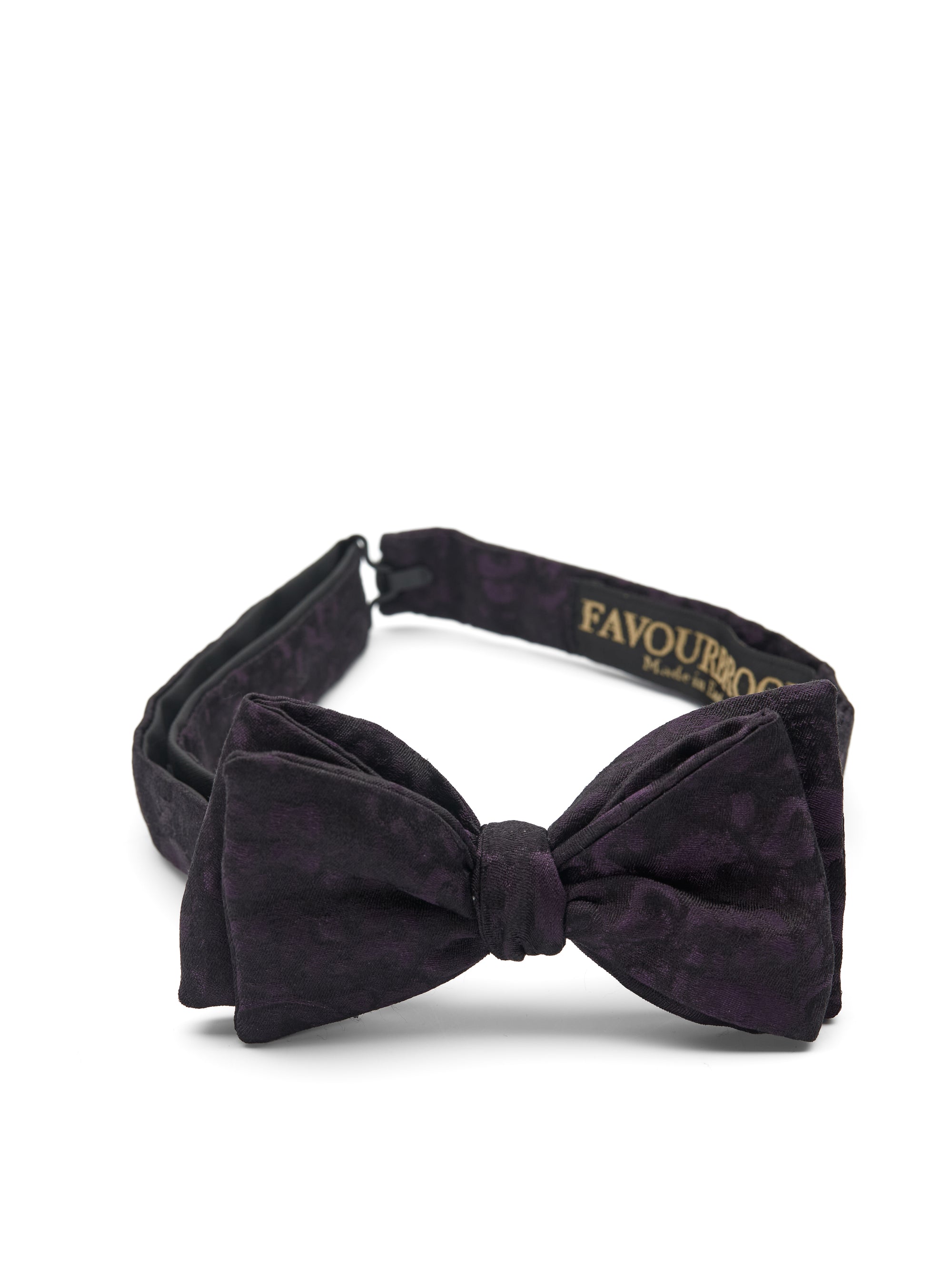 Purple Skulls Silk Bow Tie