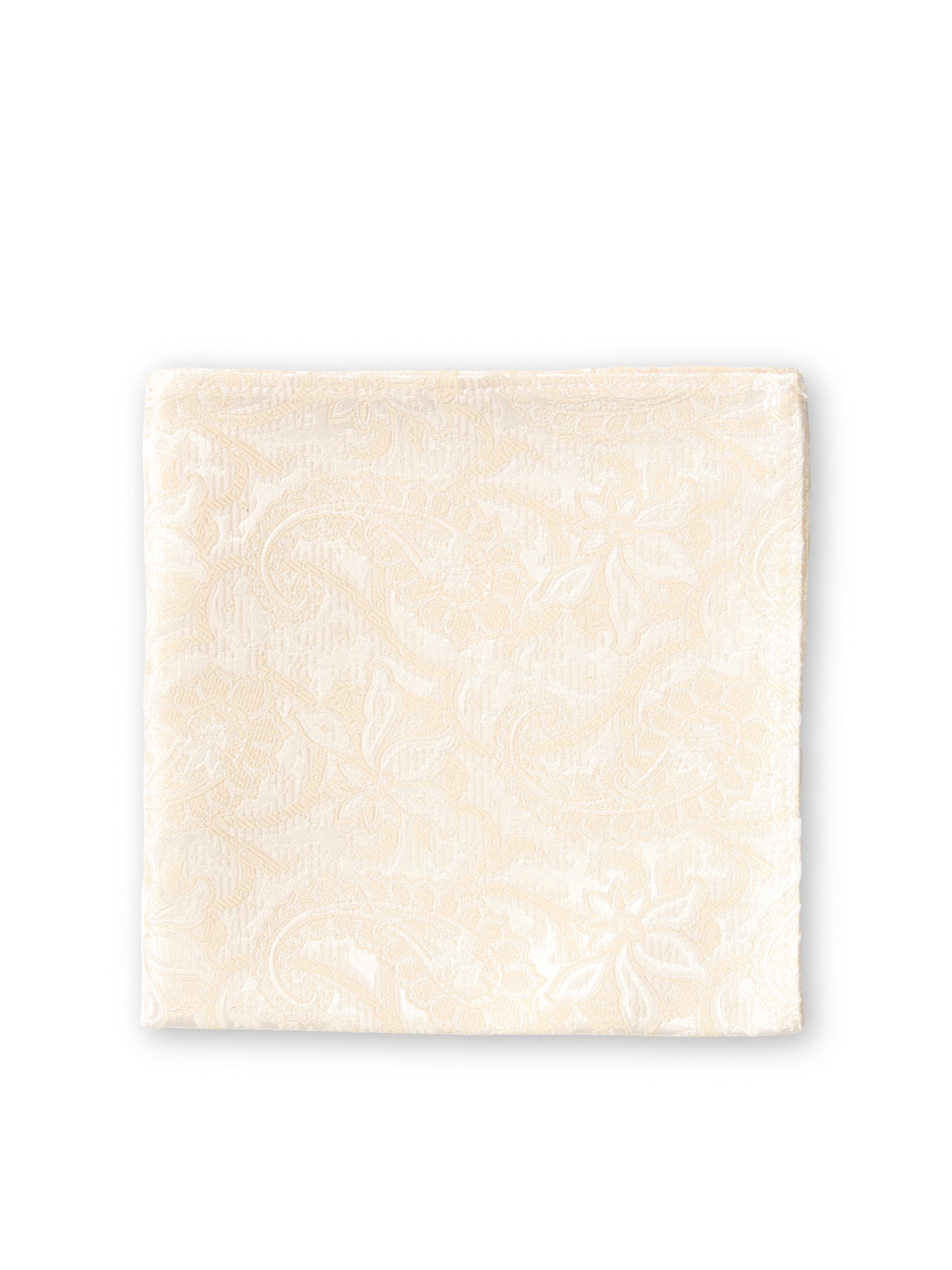 Ivory Albert Silk Pocket Square