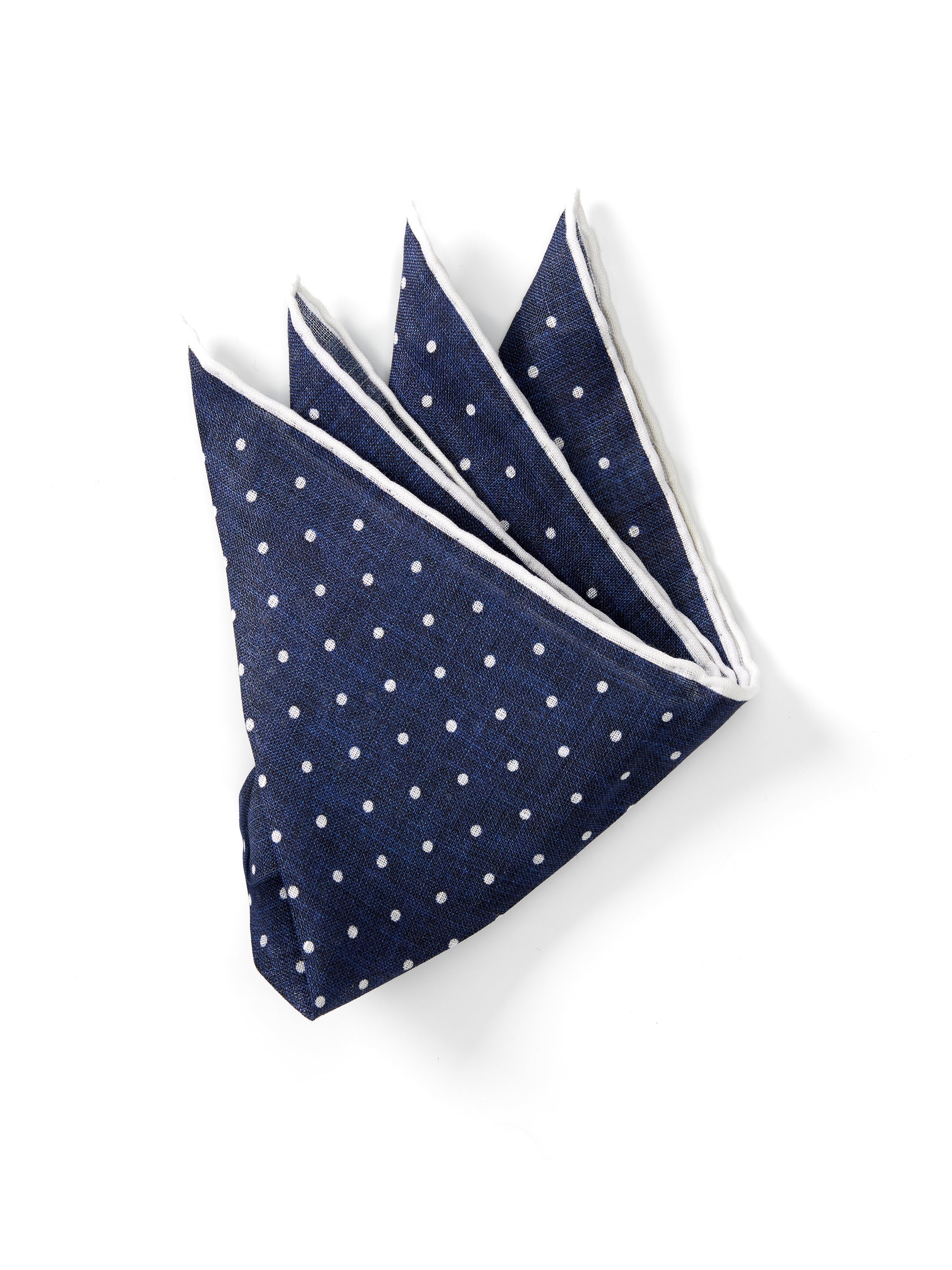 Navy Milford Spot Handkerchief