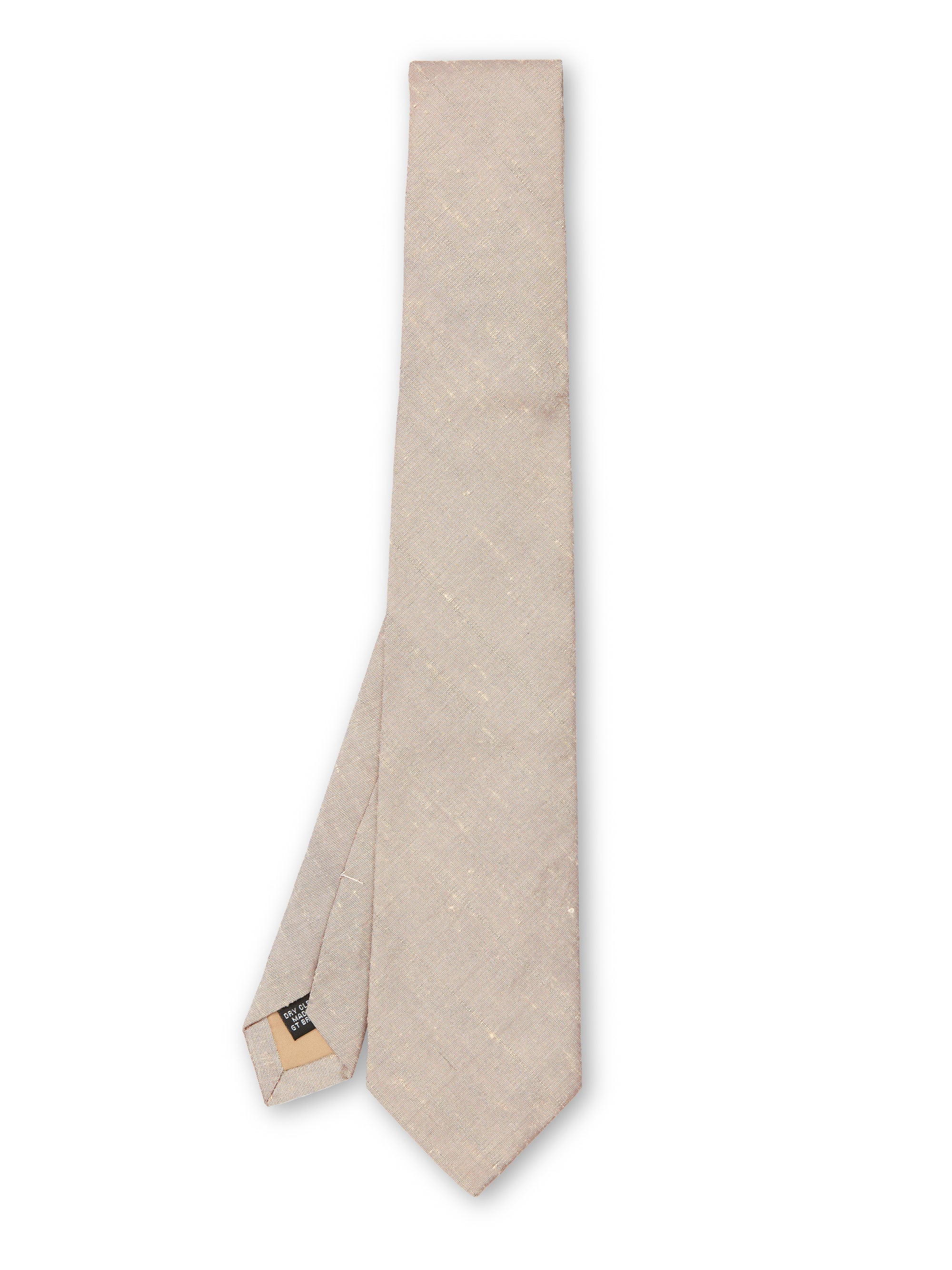 Oyster Douppion Silk Tie