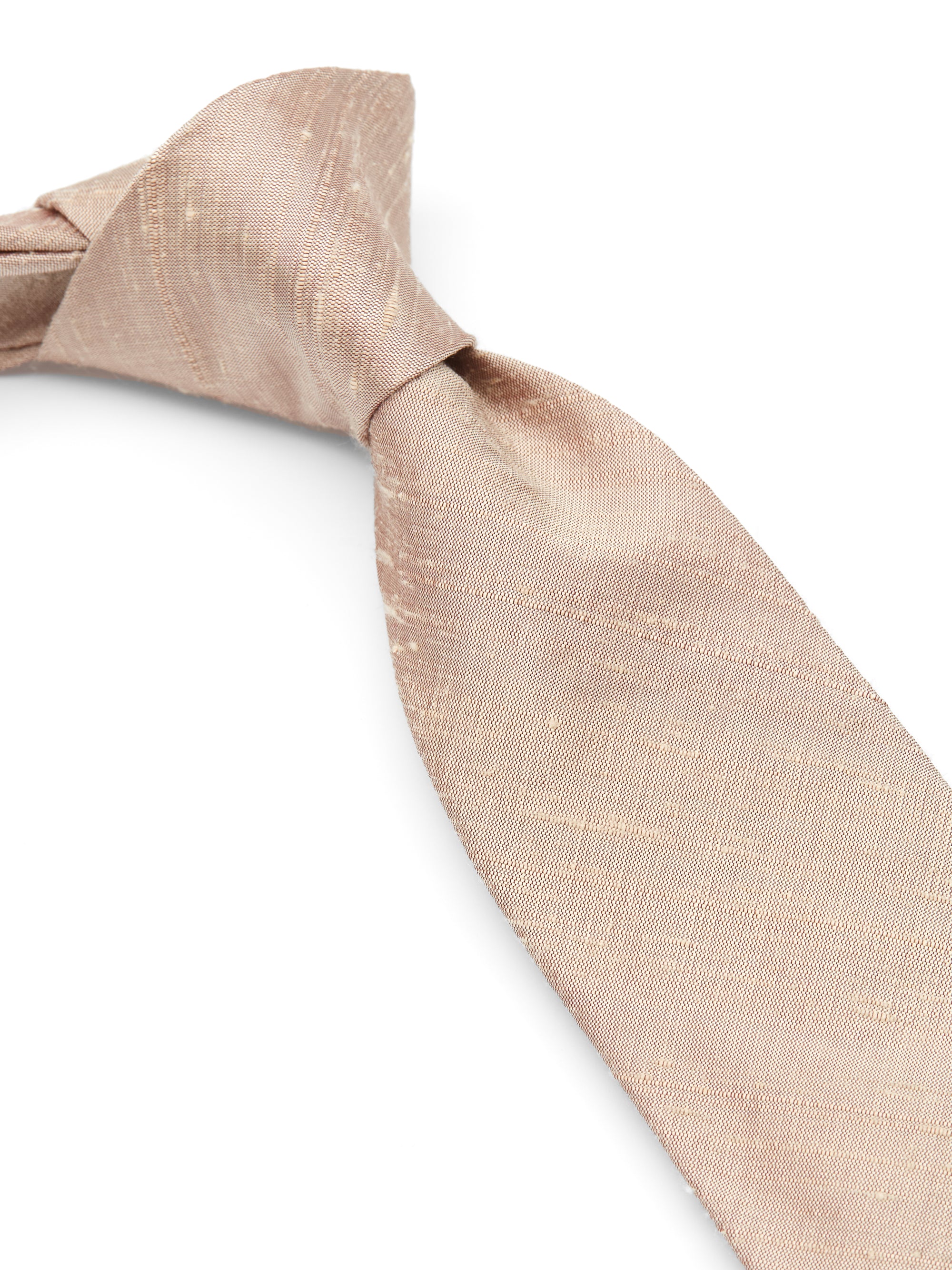 Oyster Douppion Silk Tie