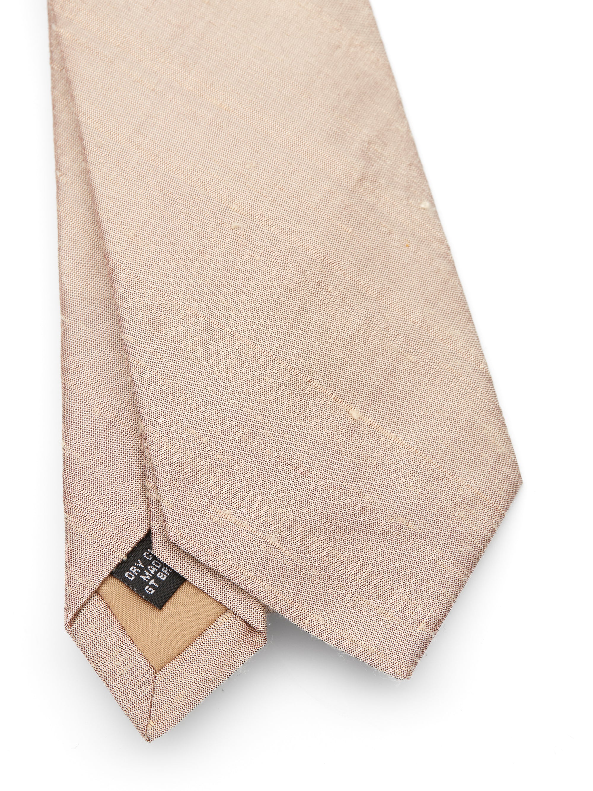 Oyster Douppion Silk Tie