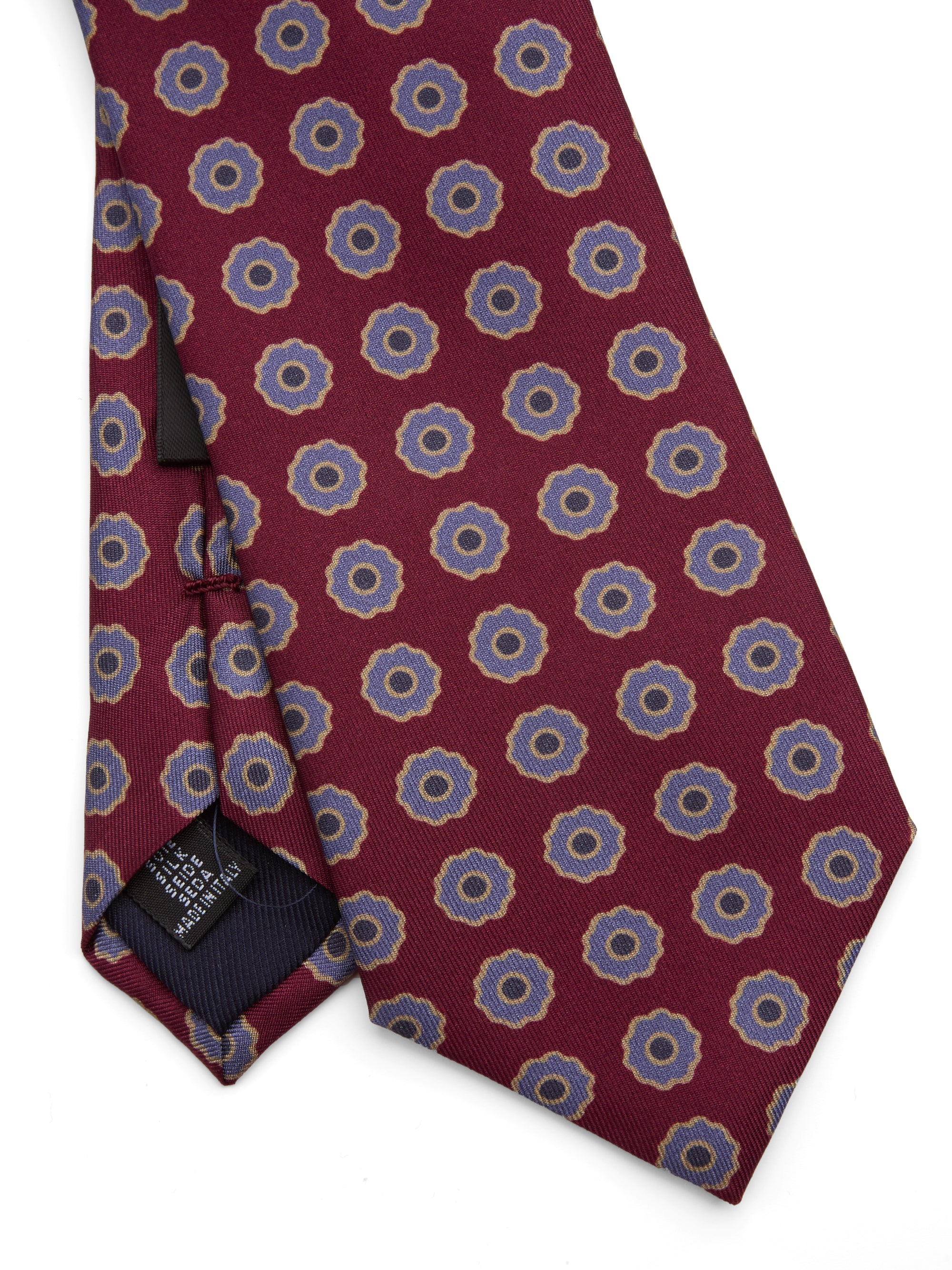 Burgundy Firle Silk Tie