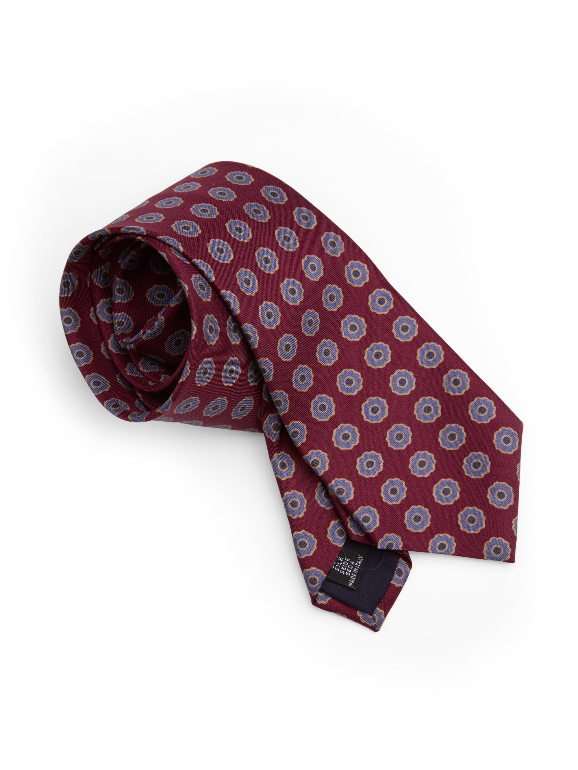 Burgundy Firle Silk Tie