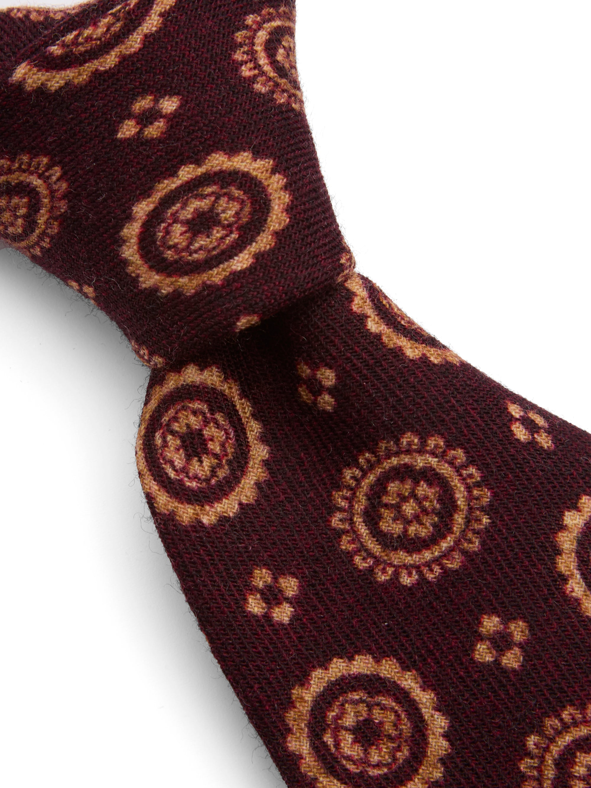 Burgundy Wilmington Wool Tie