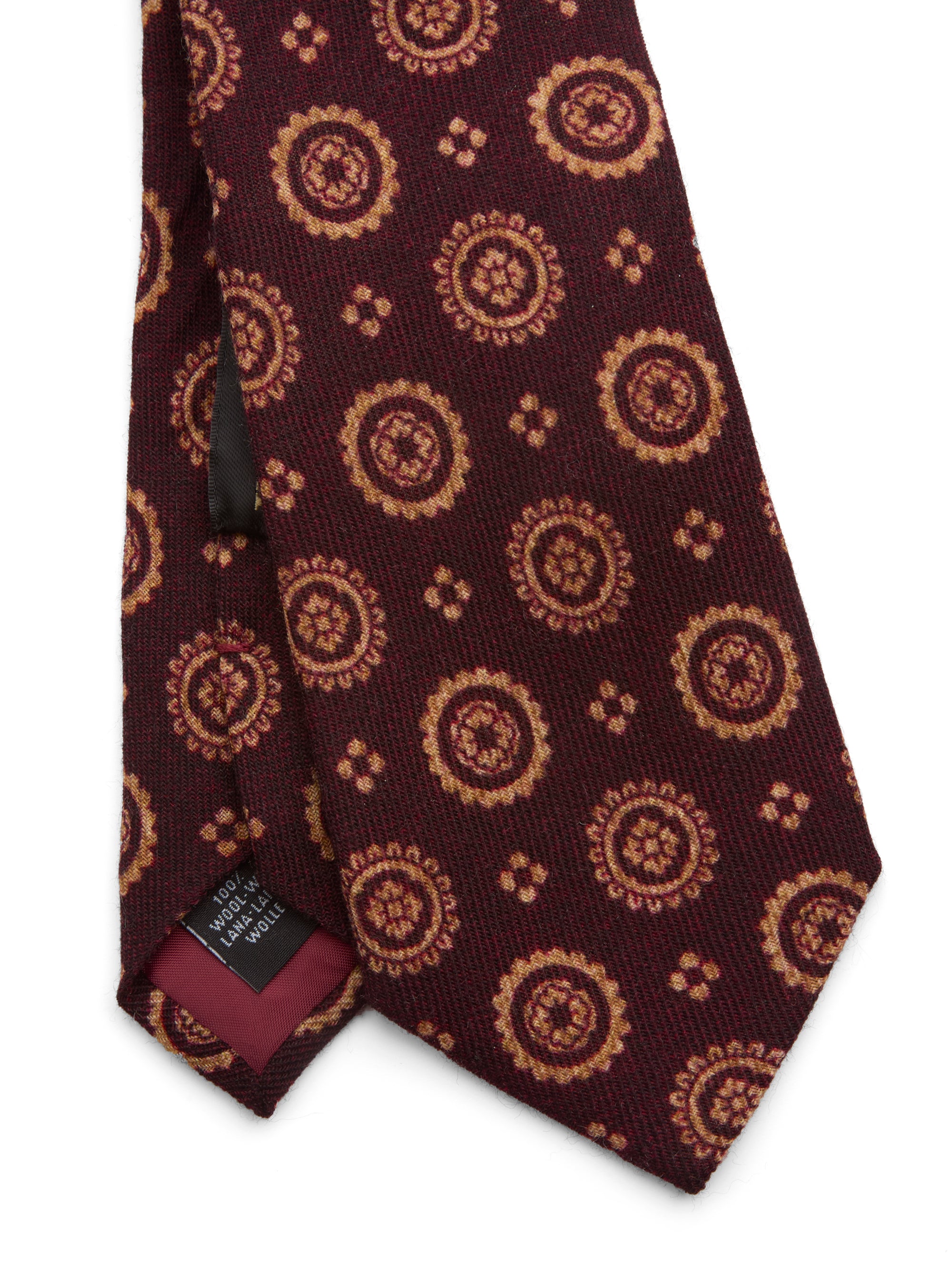 Burgundy Wilmington Wool Tie