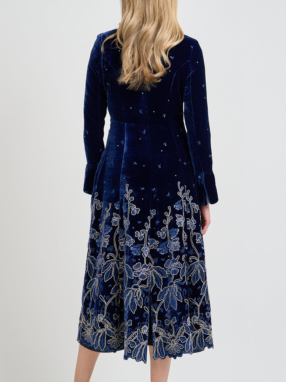 Whitehall Coat Royal Blue Althorp Silk Velvet