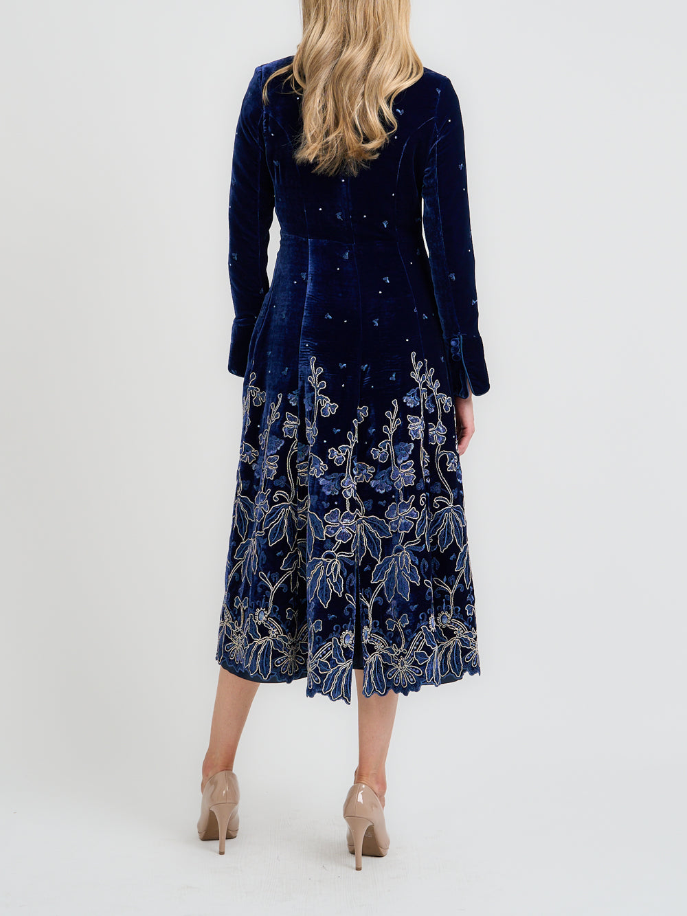 Whitehall Coat Royal Blue Althorp Silk Velvet