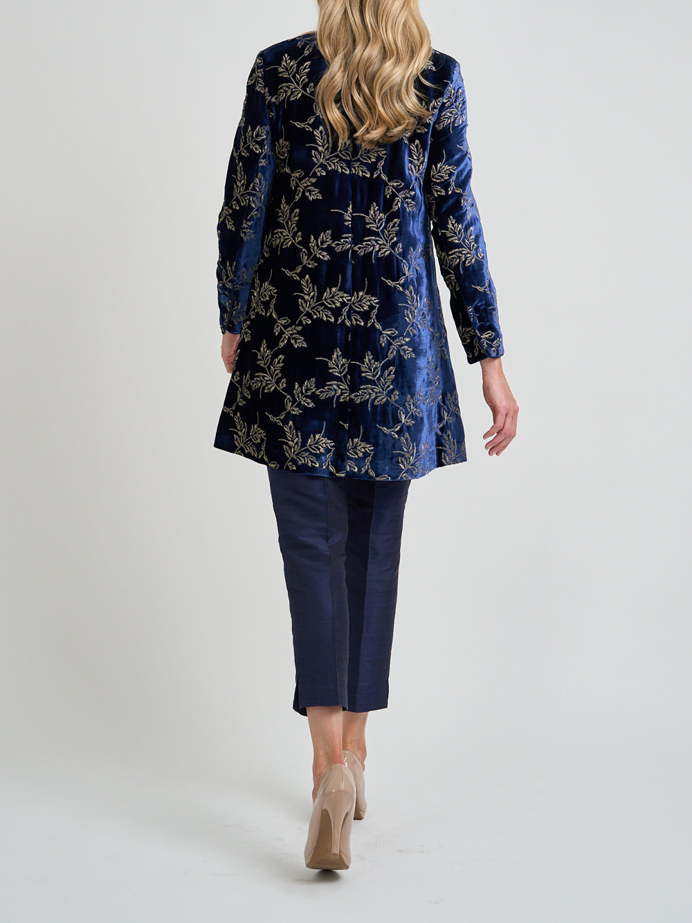 Swing Jacket Royal Blue Laxton Silk Velvet