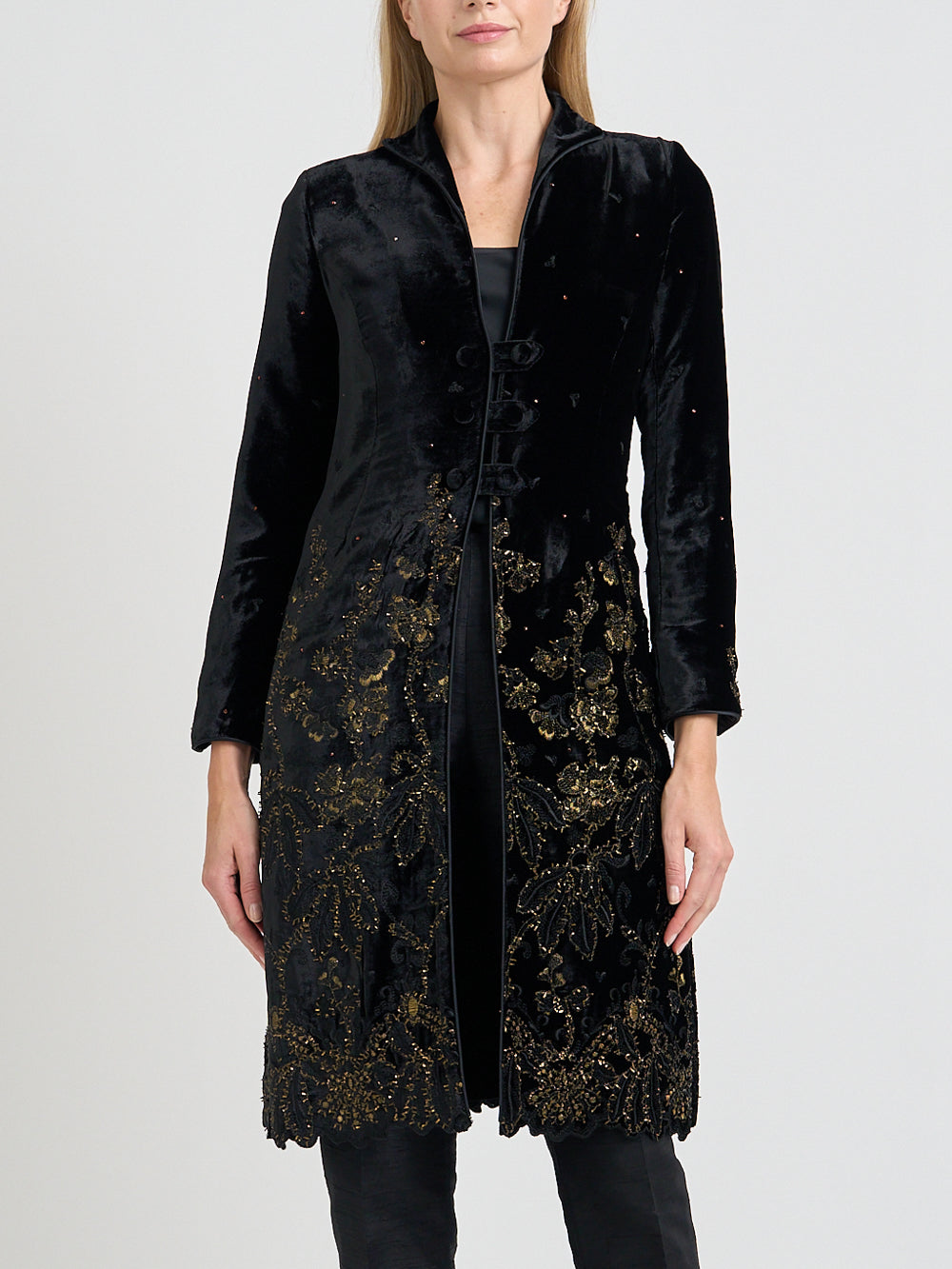 Westminster Coat Black Althorp Silk Velvet