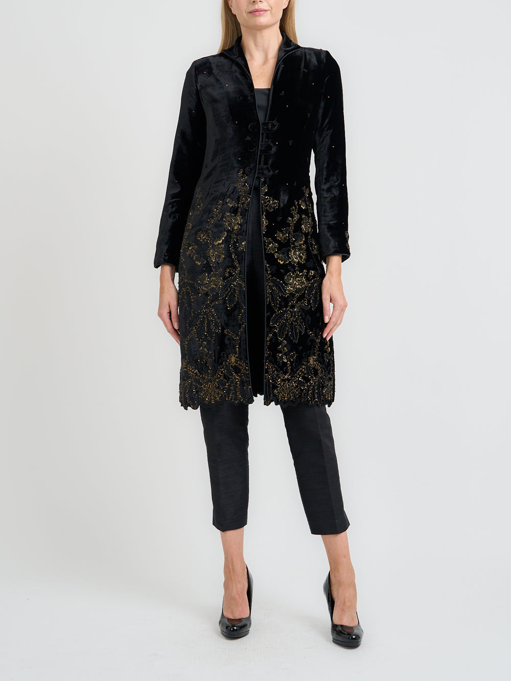 Westminster Coat Black Althorp Silk Velvet